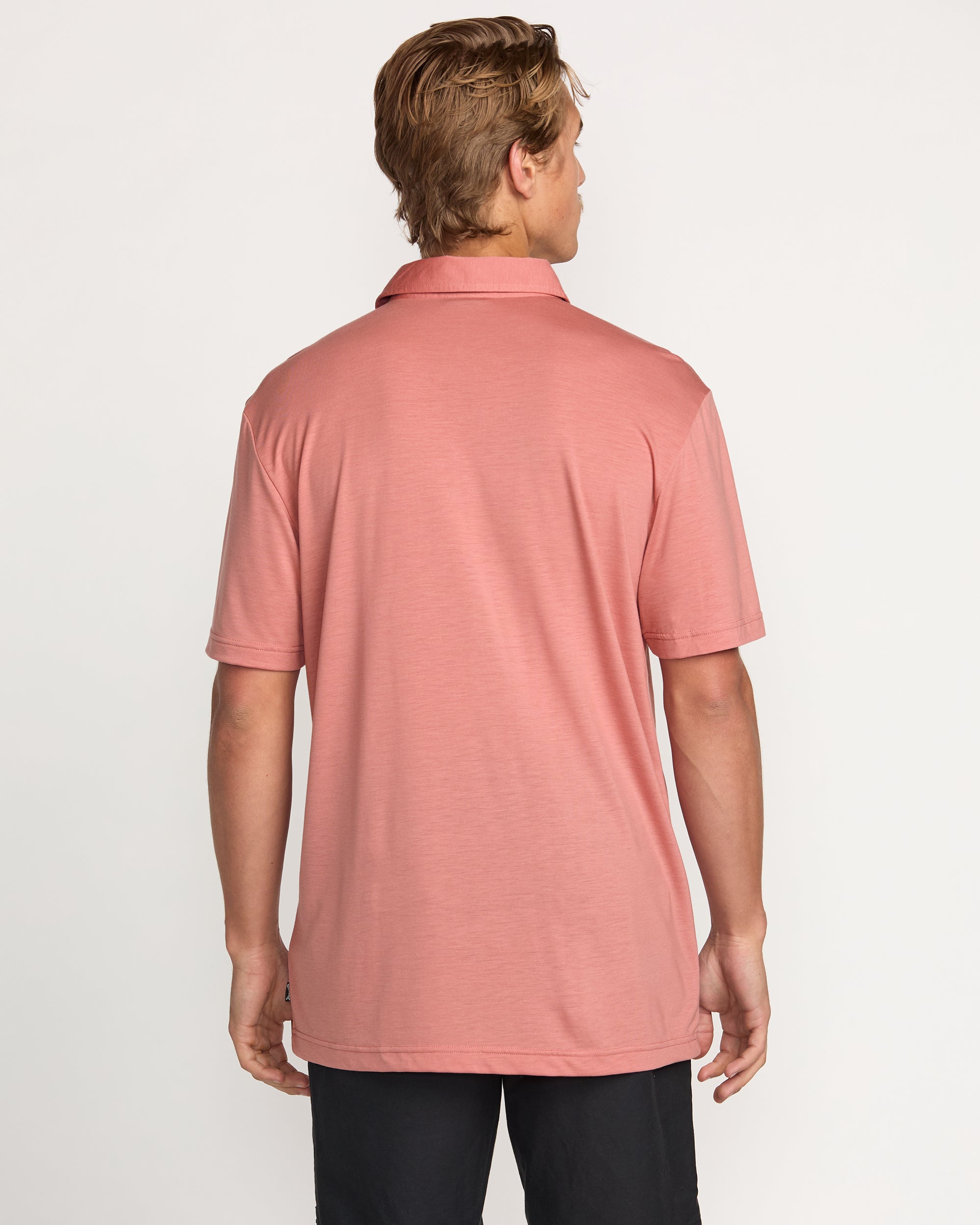 Eclipse Short Sleeve Polo Shirt - Dust Red - Image 5