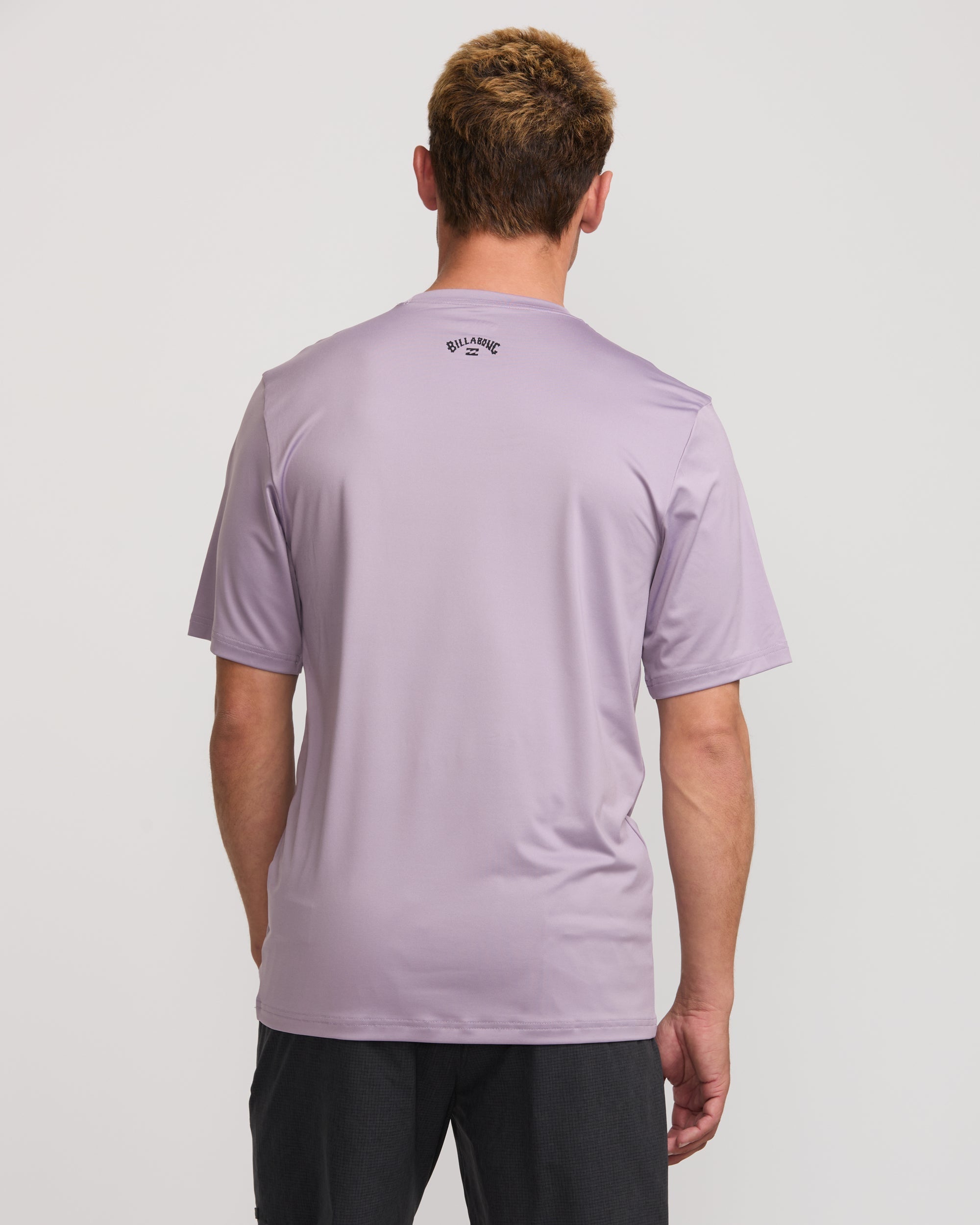All Day Wave Short Sleeve Rashguard - Light Purple - Image 2