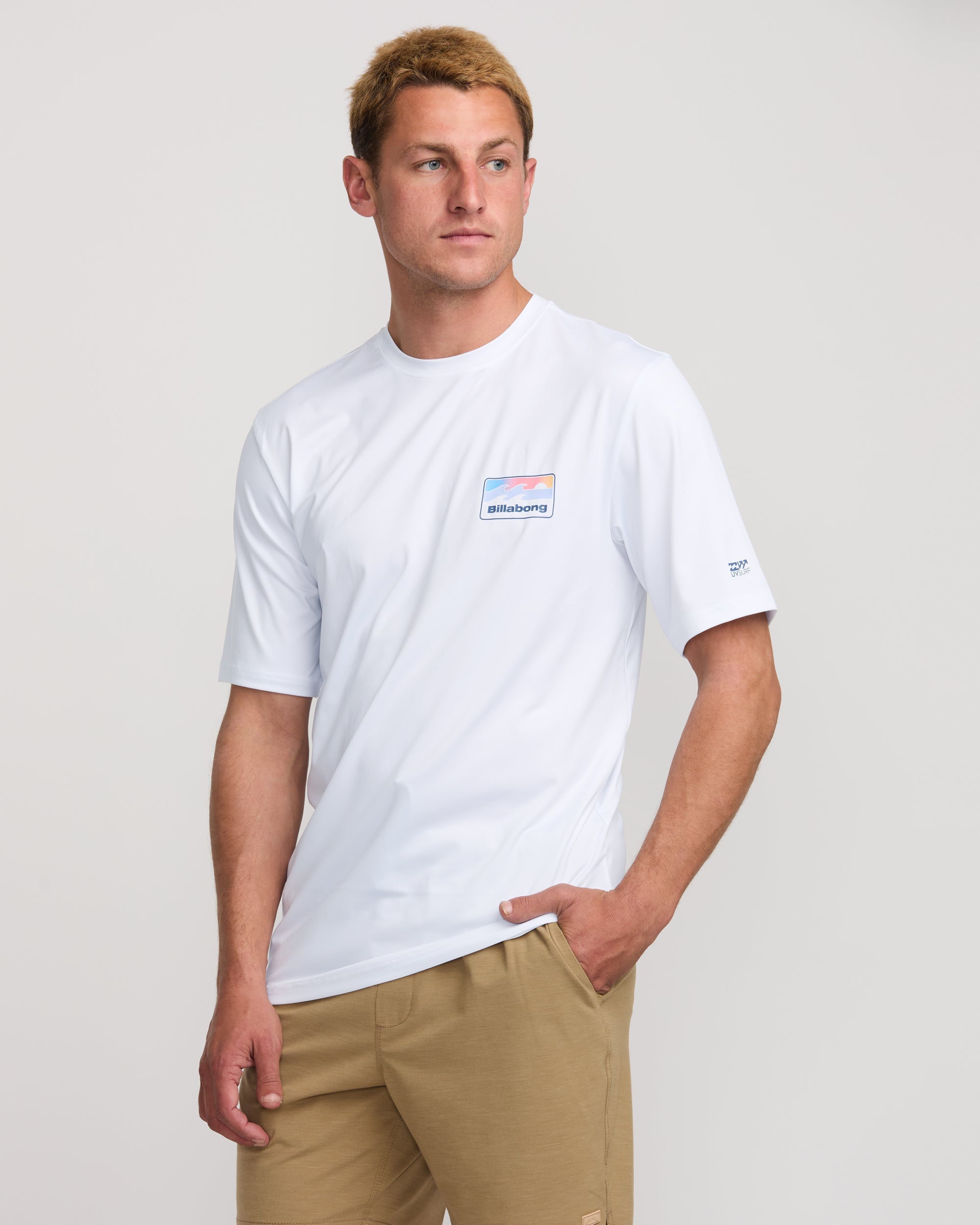 Runner Loose Fit Short Sleeve Surf Tee - White - Image 3