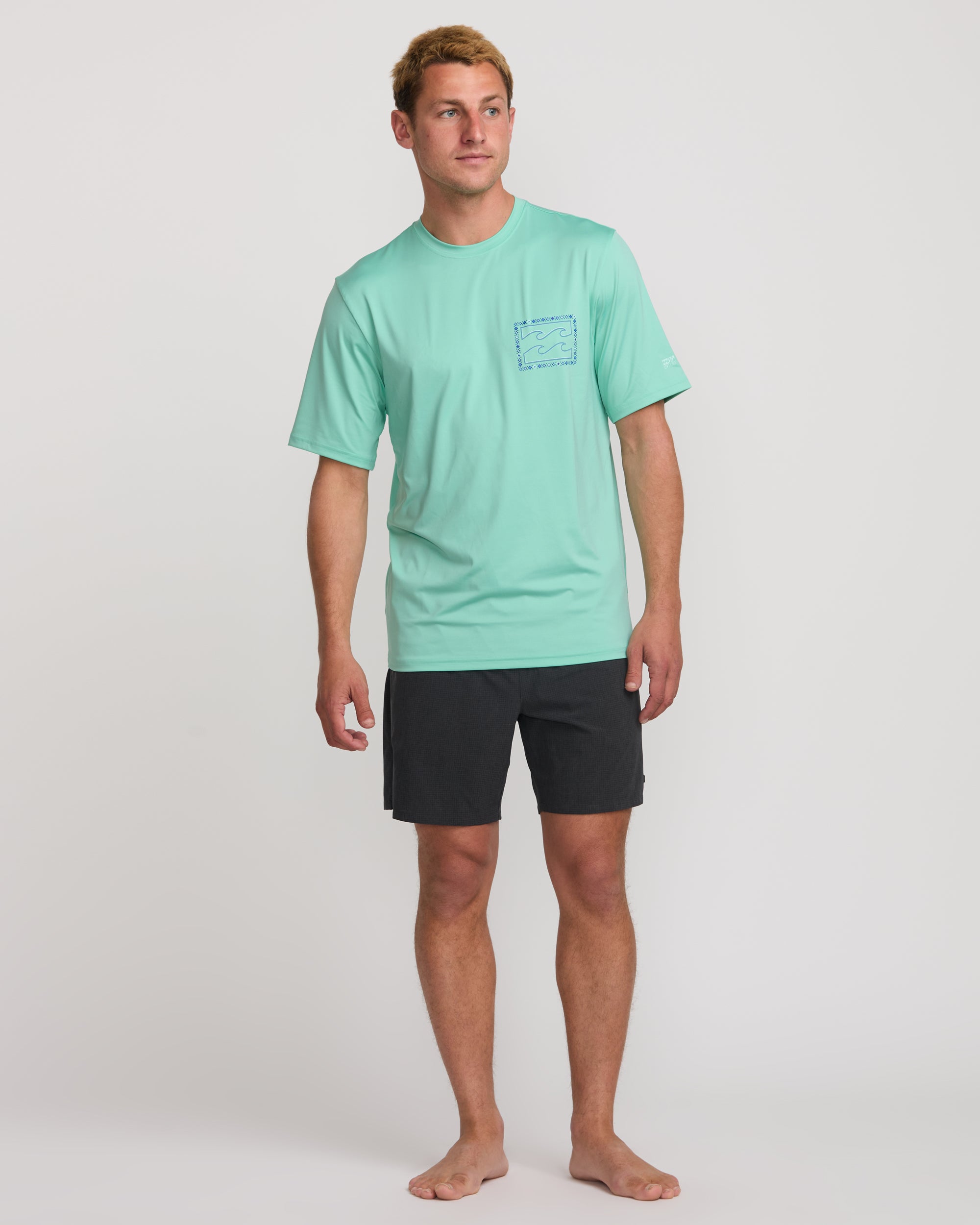 Crayon Wave Loose Fit Short Sleeve Surf Tee - Bermuda - Image 5