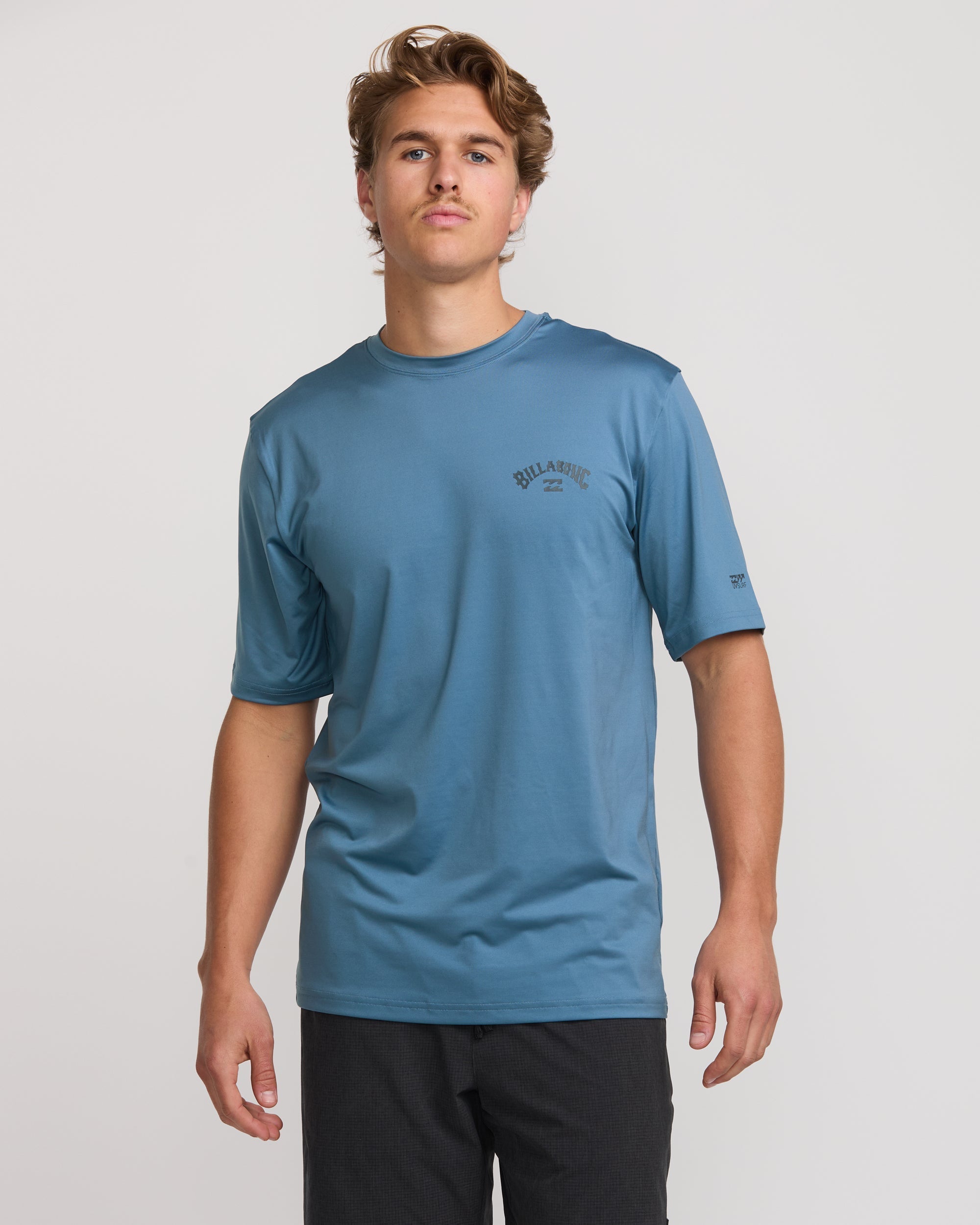 Arch Loose Fit Short Sleeve Surf Tee - Bay Blue - Image 2