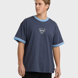 Spec Ringer Short Sleeve T-Shirt - Vintage Navy