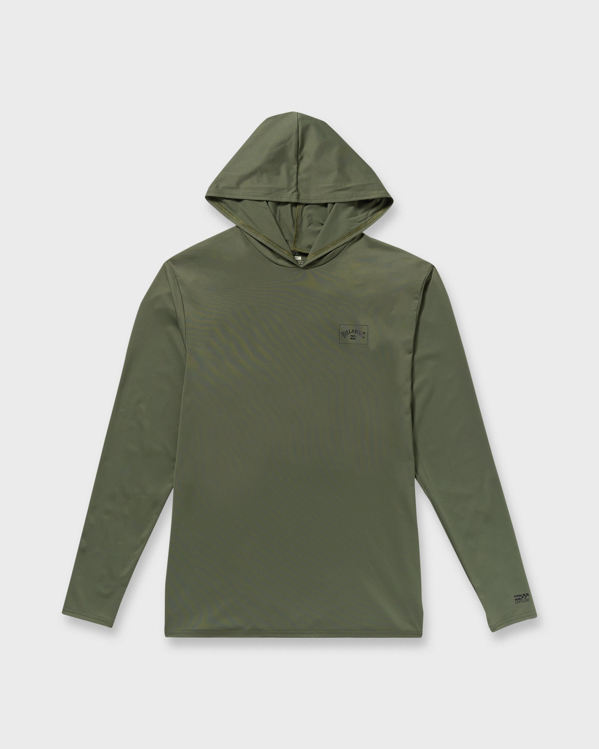 Arch Mesh Long Sleeve Hooded Surf Tee - Dark Military - Image 6