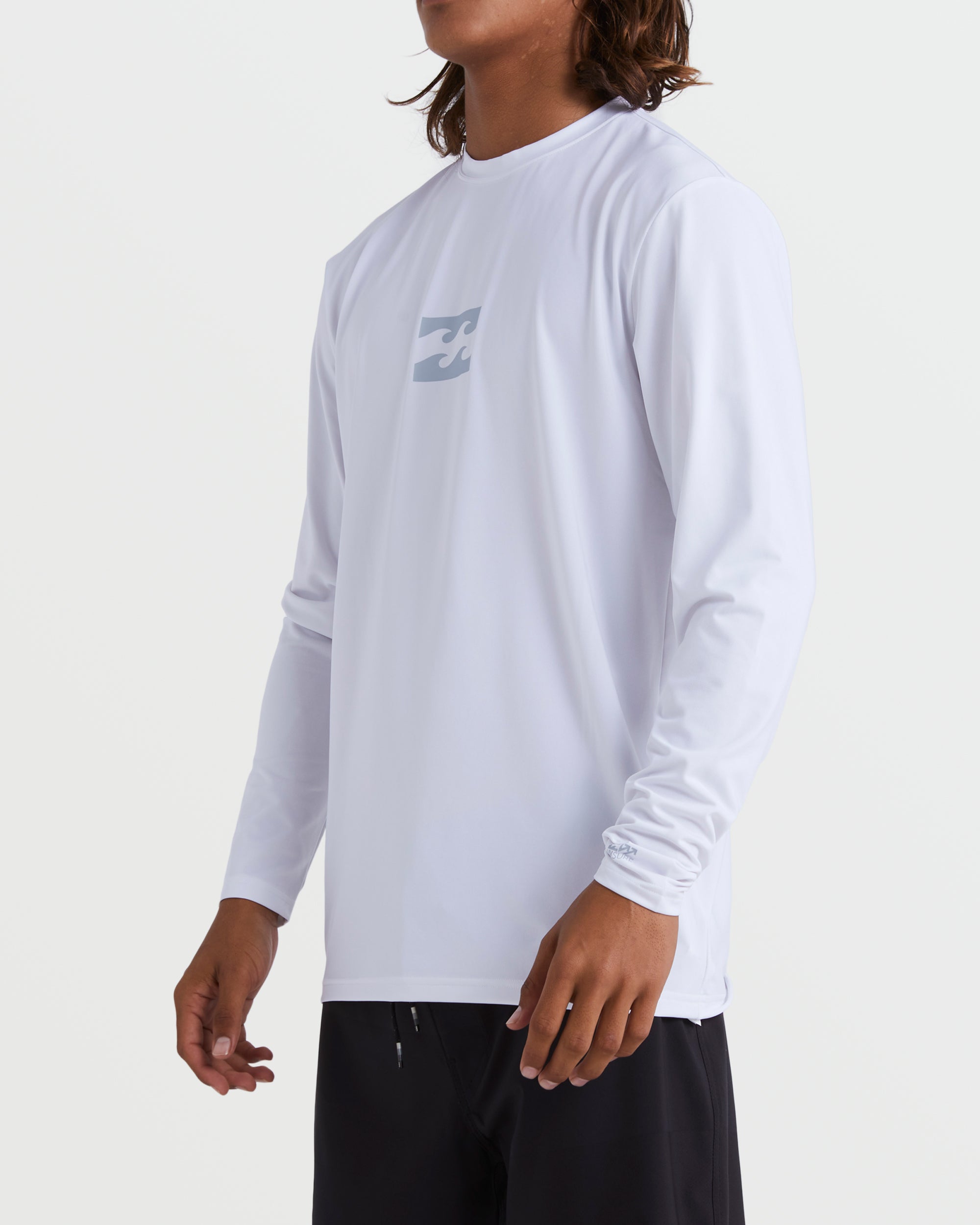 All Day Wave Loose Fit Long Sleeve Surf Tee - White - Image 4