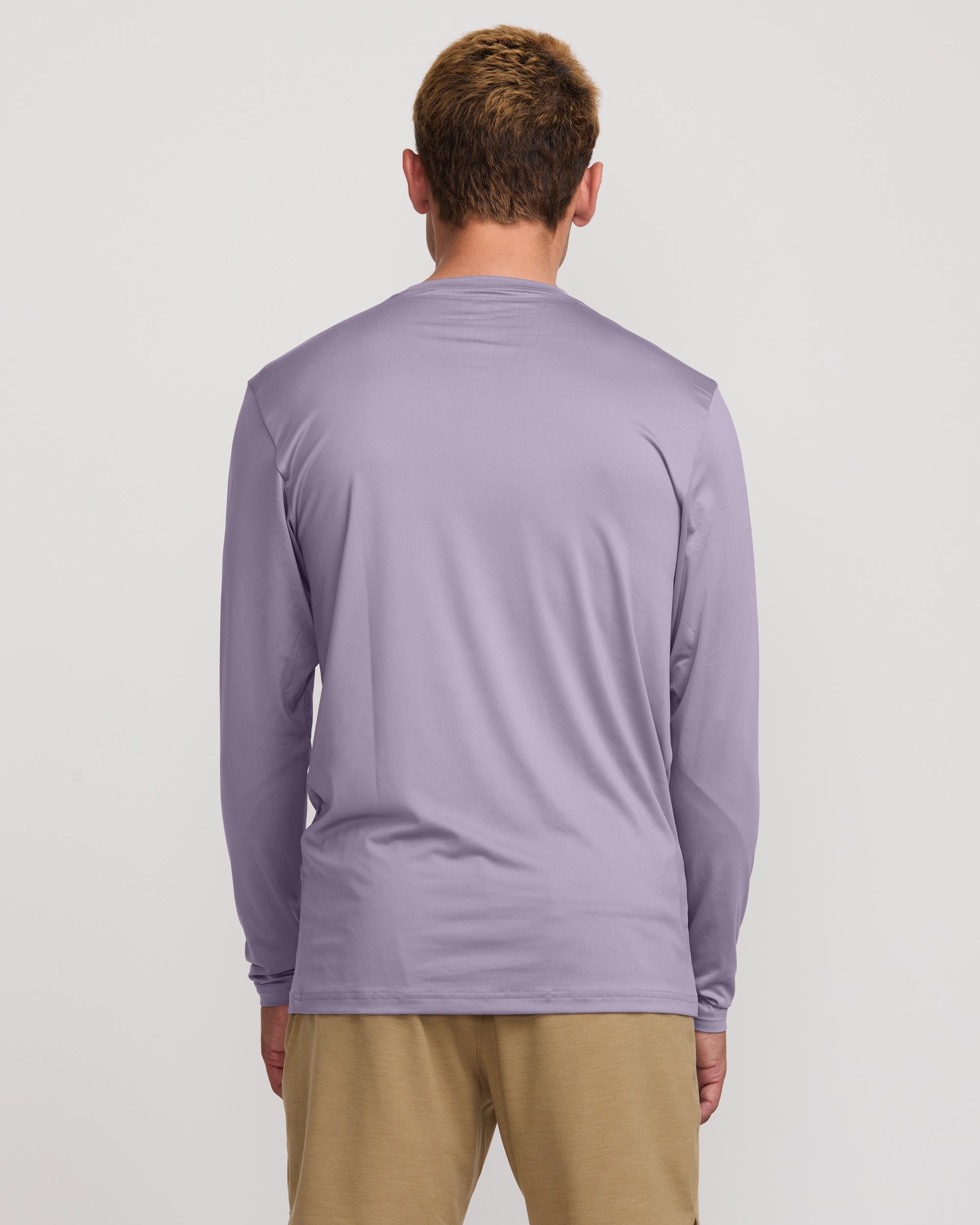 Unity Loose Fit Long Sleeve Surf Tee - Light Purple - Image 2