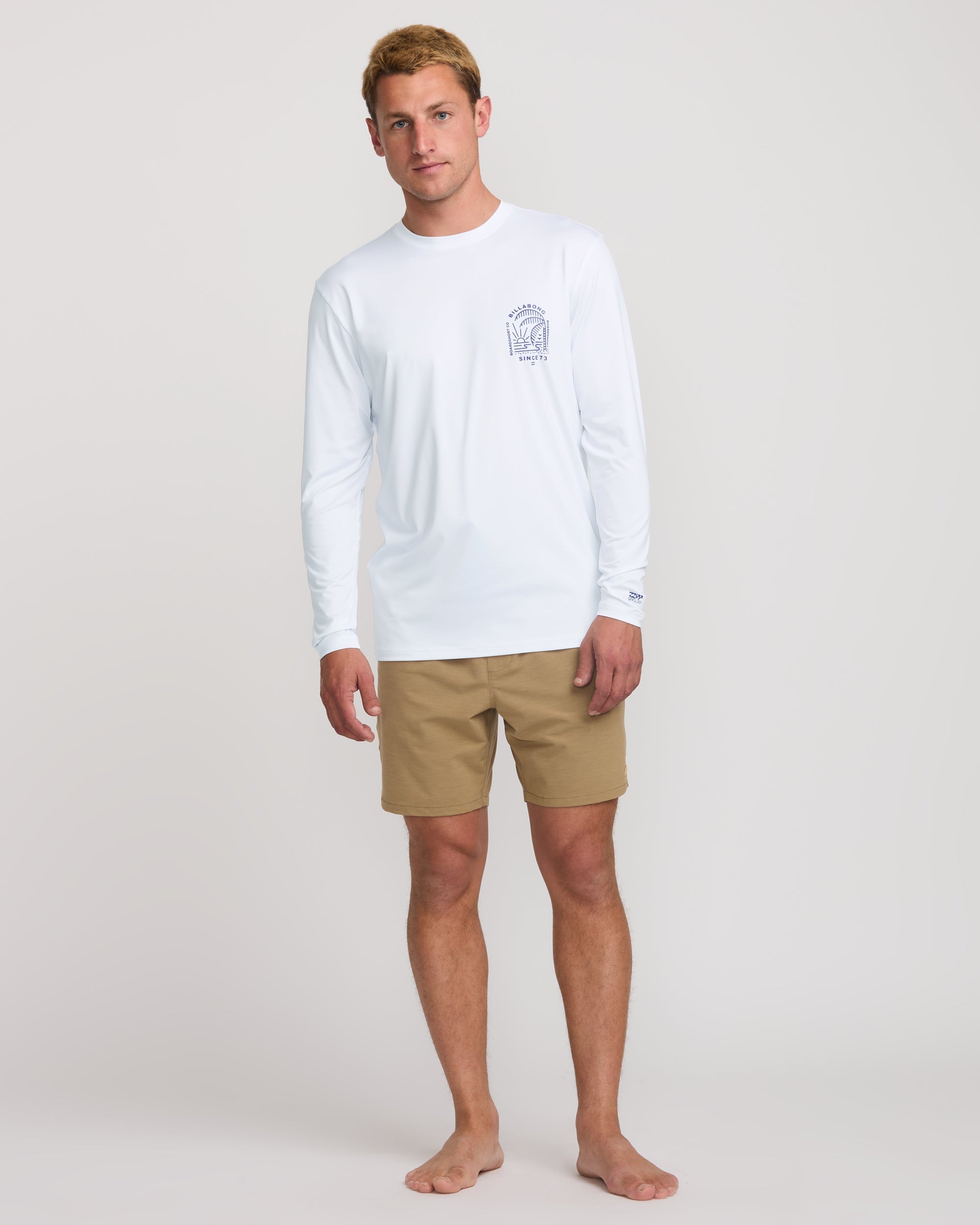 Last Night Loose Fit Long Sleeve Surf Tee - White - Image 5