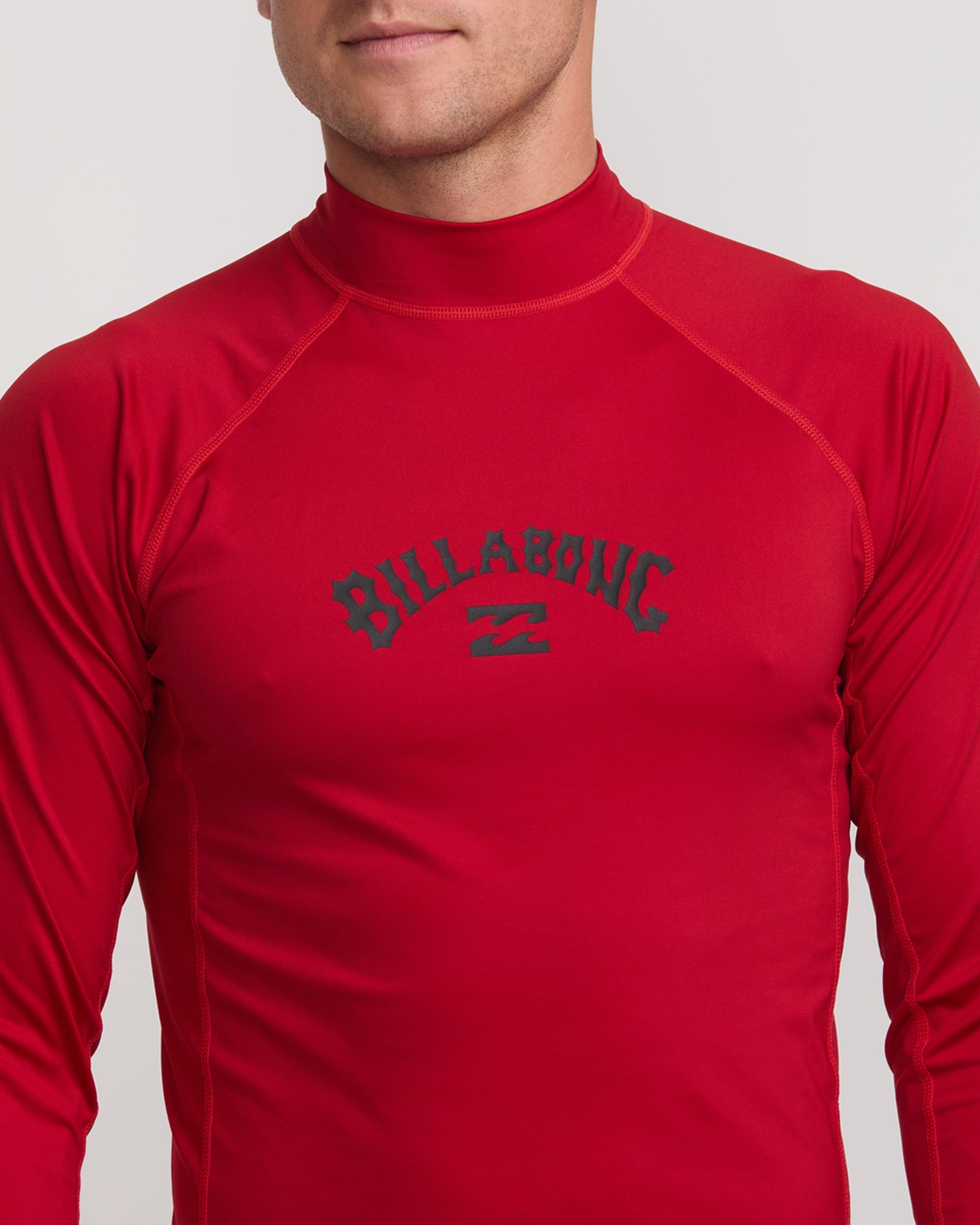 Arch Performance Fit Long Sleeve Rashguard - Scarlet - Image 4