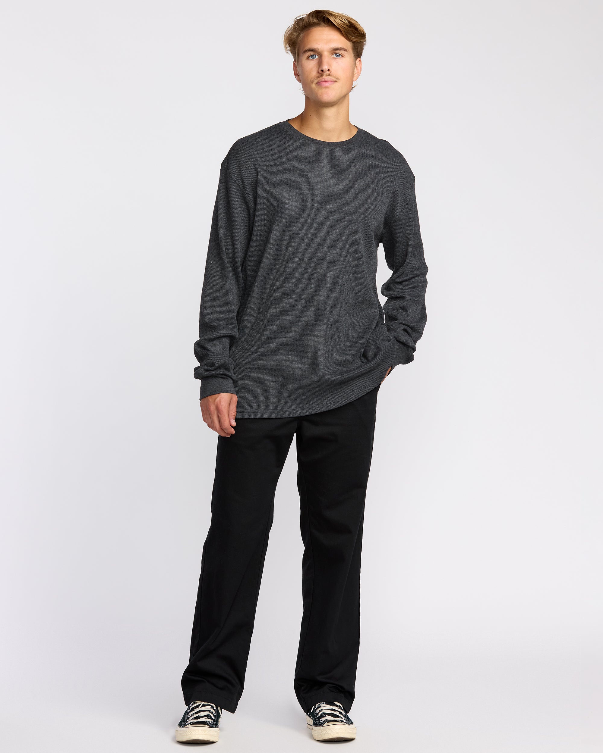 Essential Thermal Top - Black Heather - Image 3