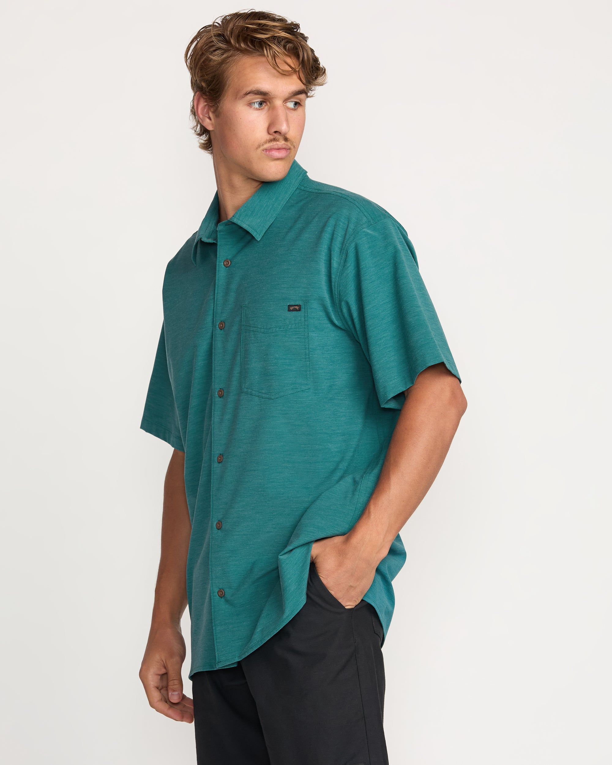 Surftrek Transit Short Sleeve Shirt - Marine - Image 4