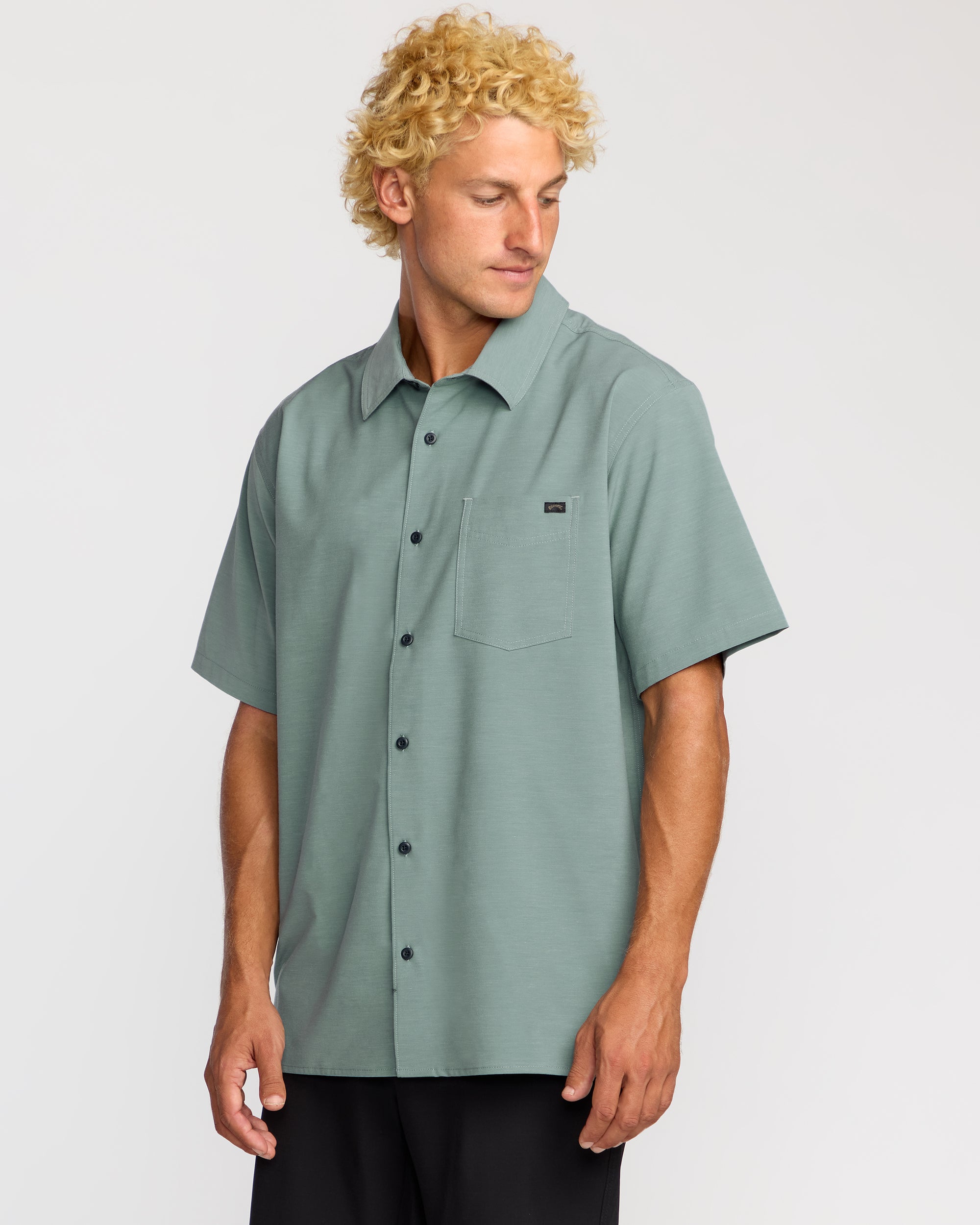 Surftrek Transit Short Sleeve Shirt - Sea Blue - Image 3