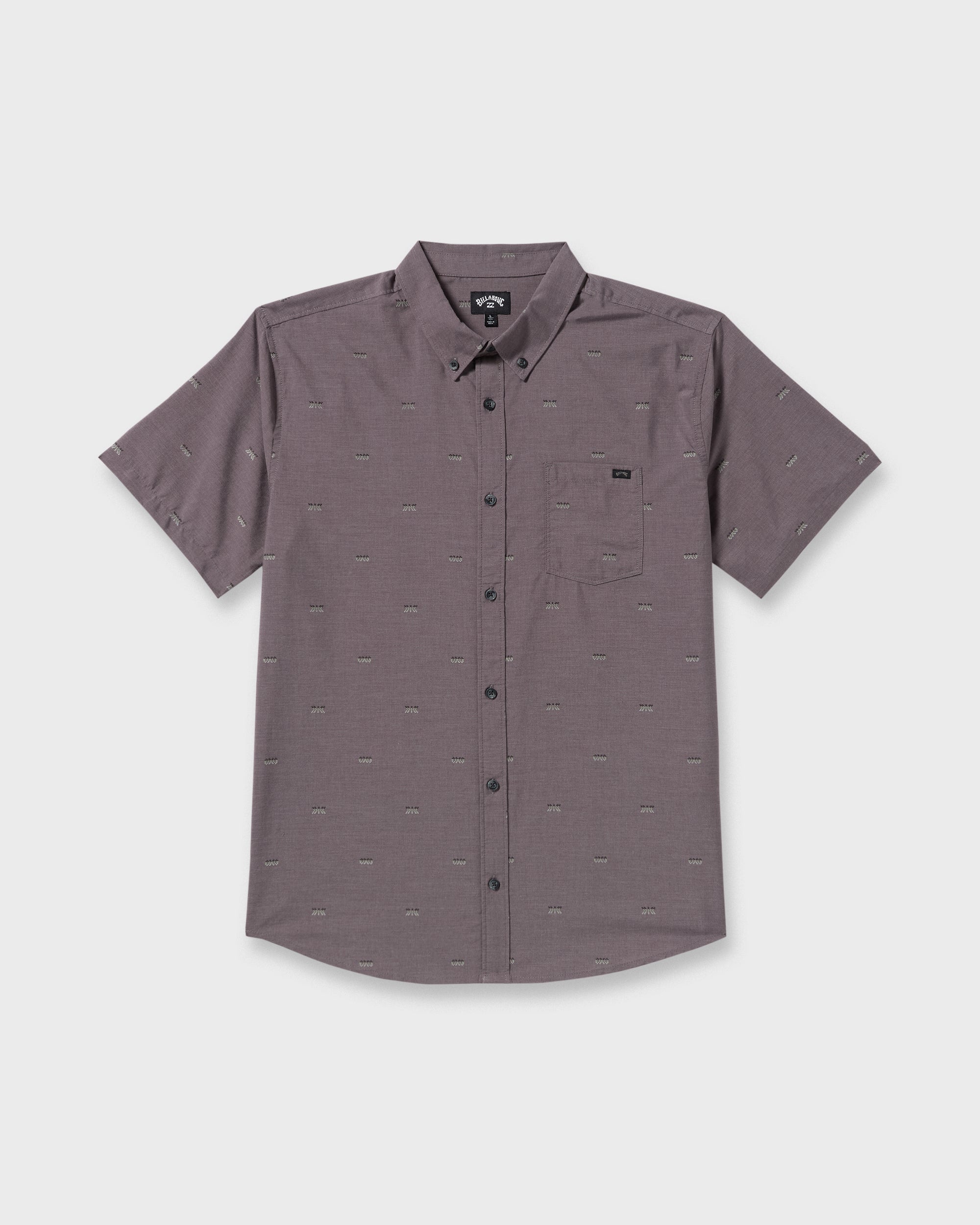 All Day Jacquard Short Sleeve Shirt - Gray Violet - Image 6