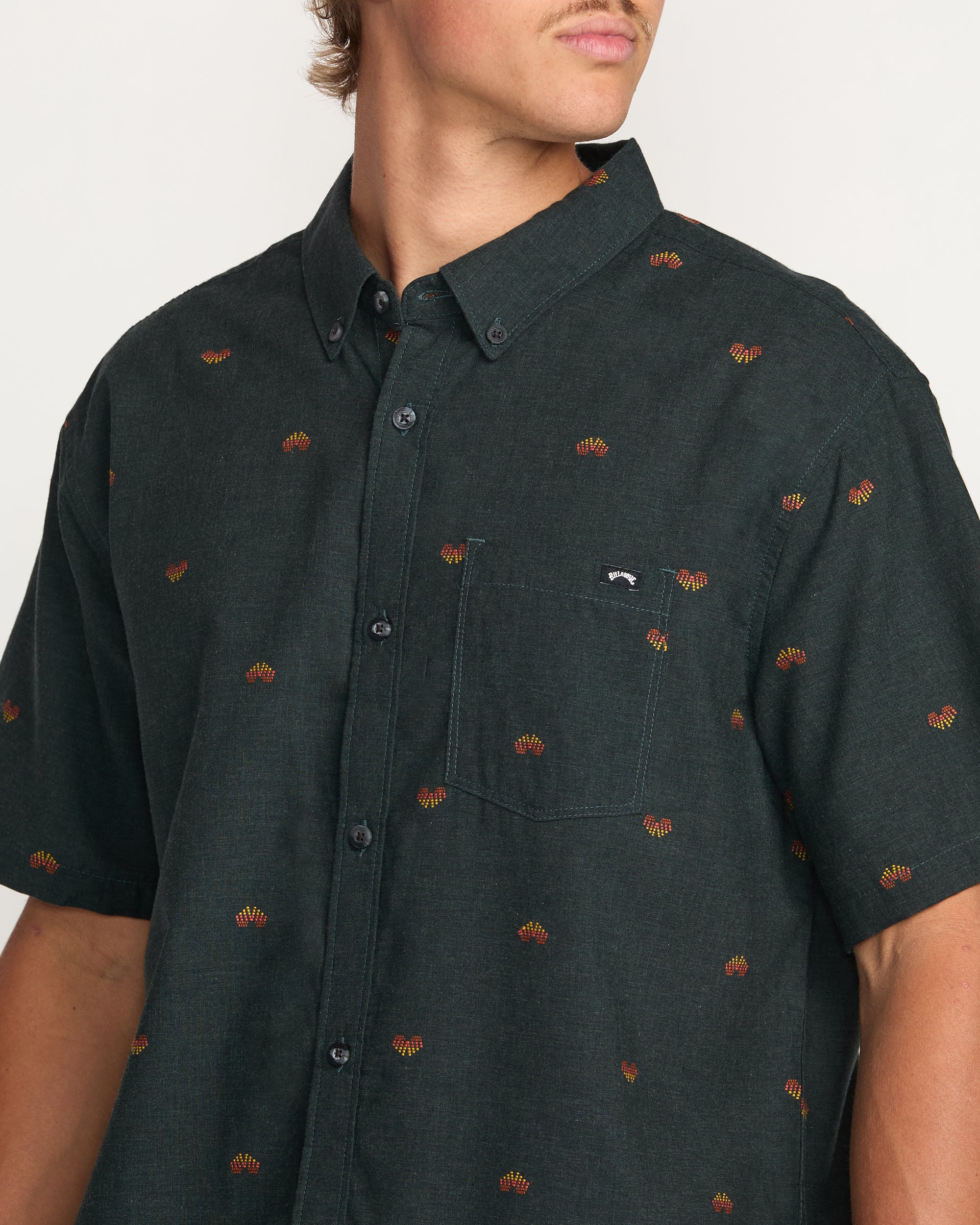 All Day Jacquard Short Sleeve Shirt - Stealth - Image 7