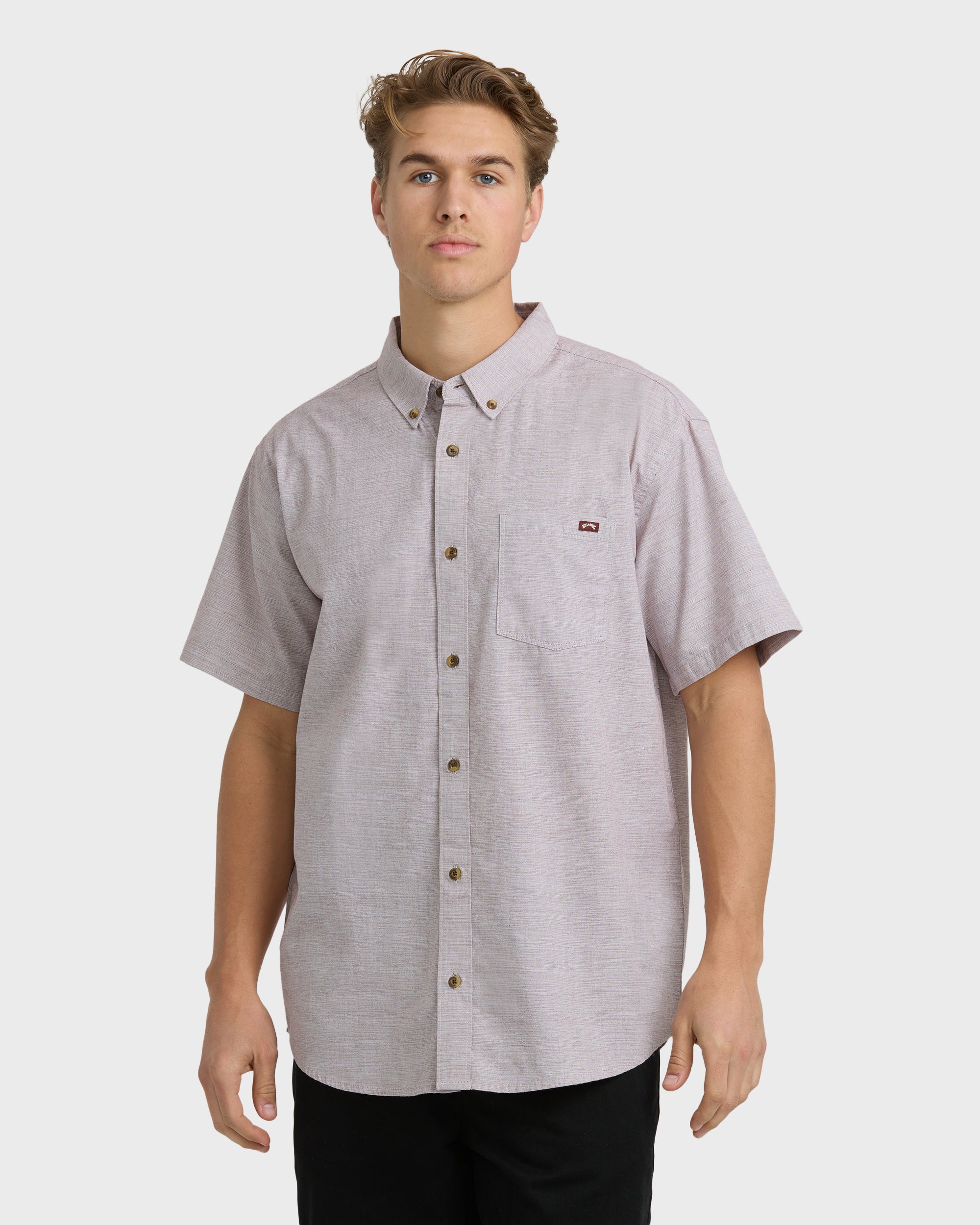 All Day Short Sleeve Shirt - Plum - Image 4