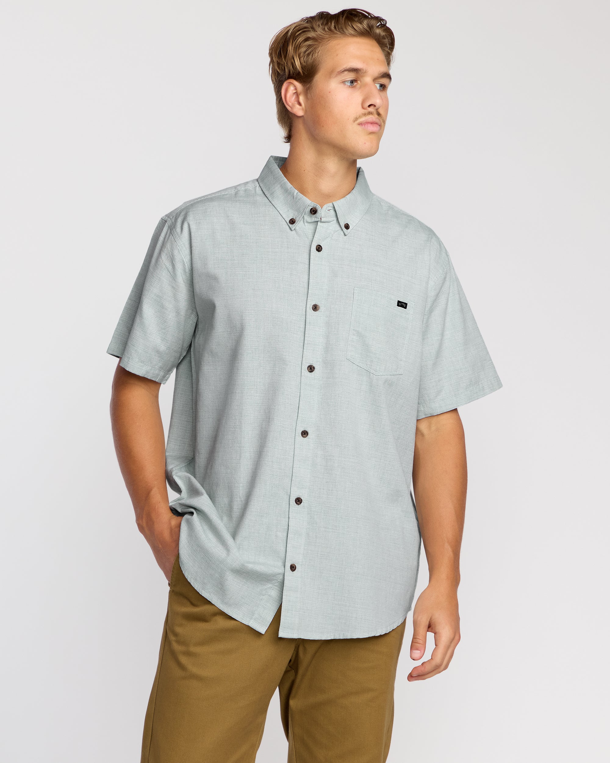 All Day Short Sleeve Shirt - Sage Green