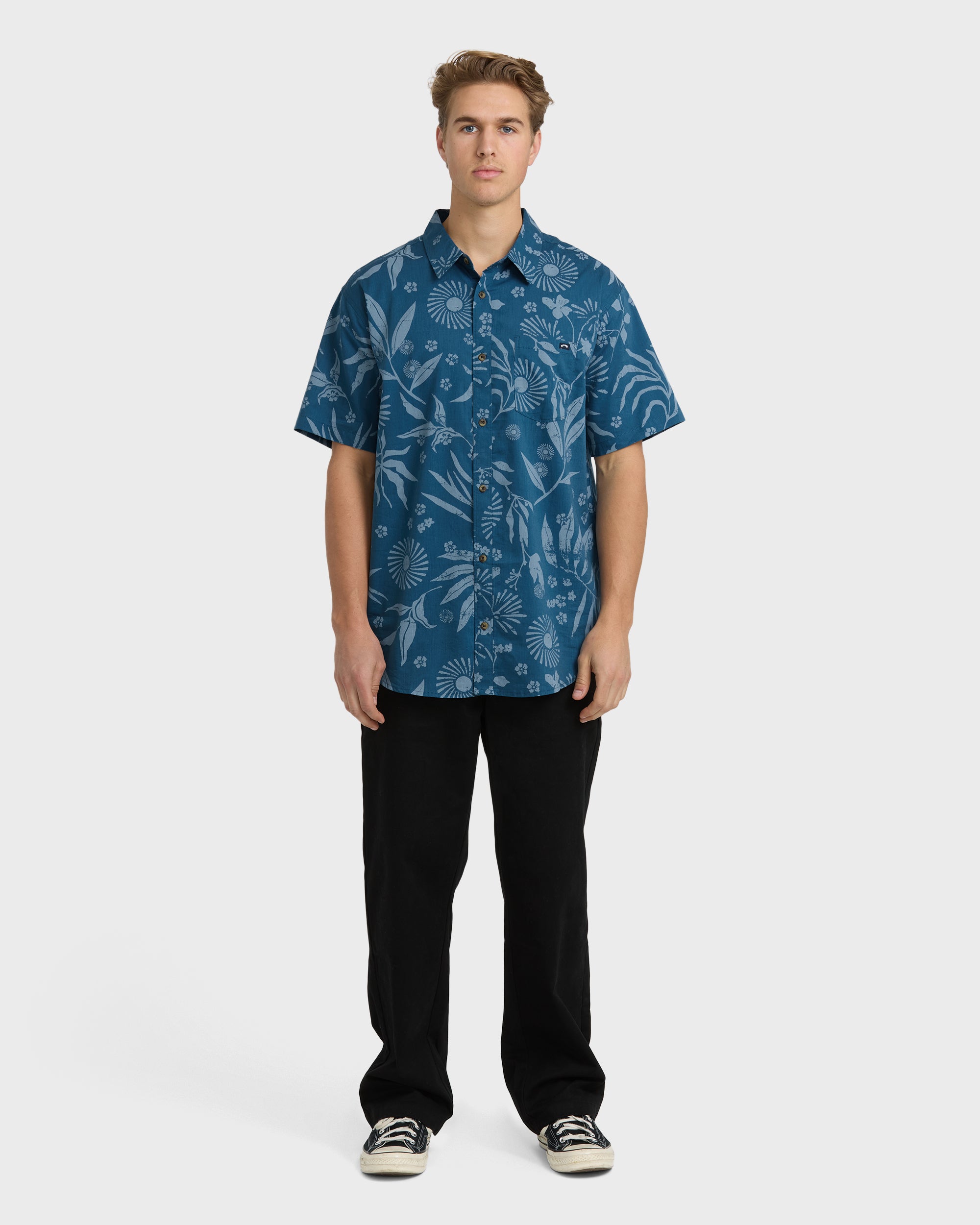 Sundays Short Sleeve Shirt - Real Teal - Image 2