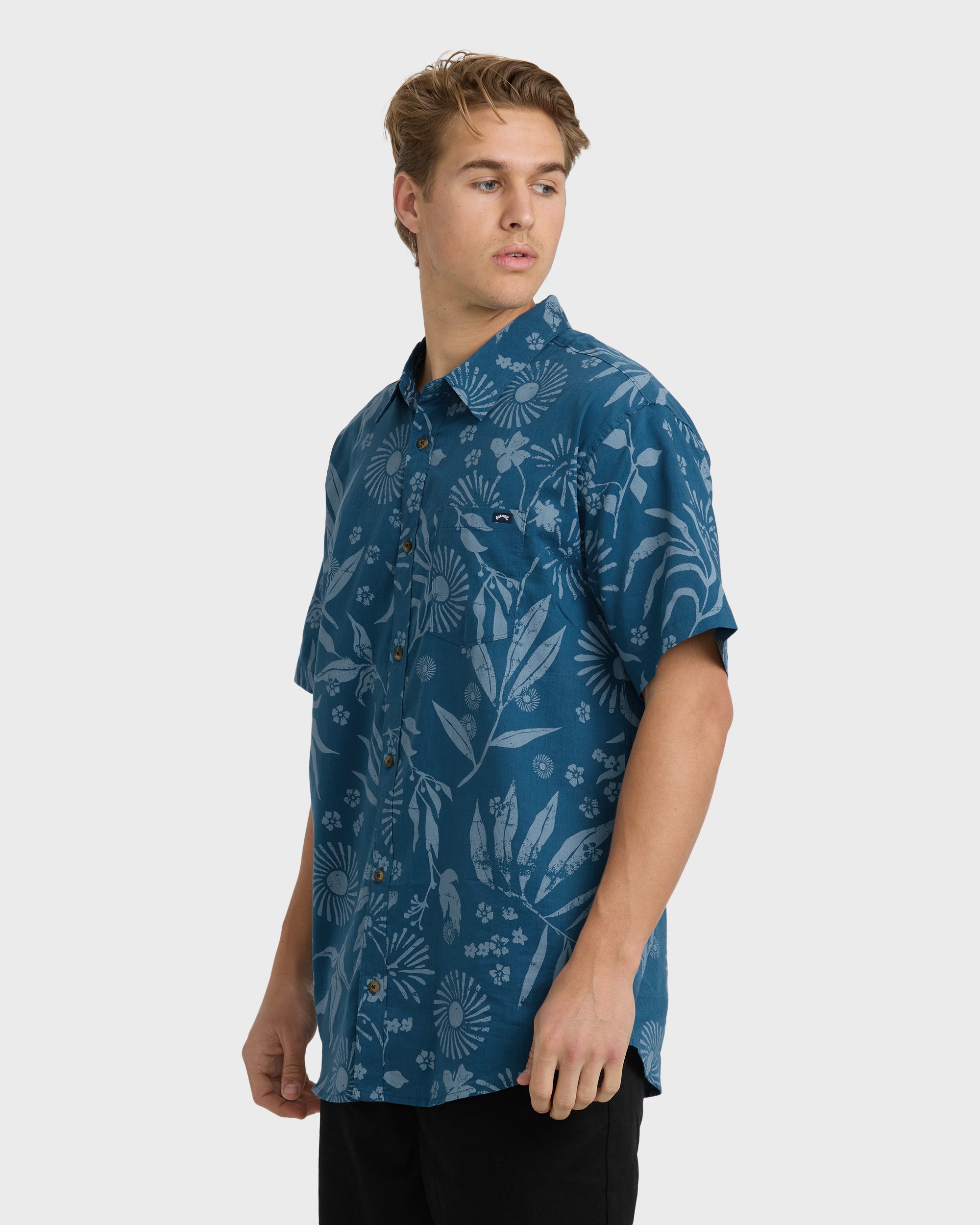 Sundays Short Sleeve Shirt - Real Teal - Image 3