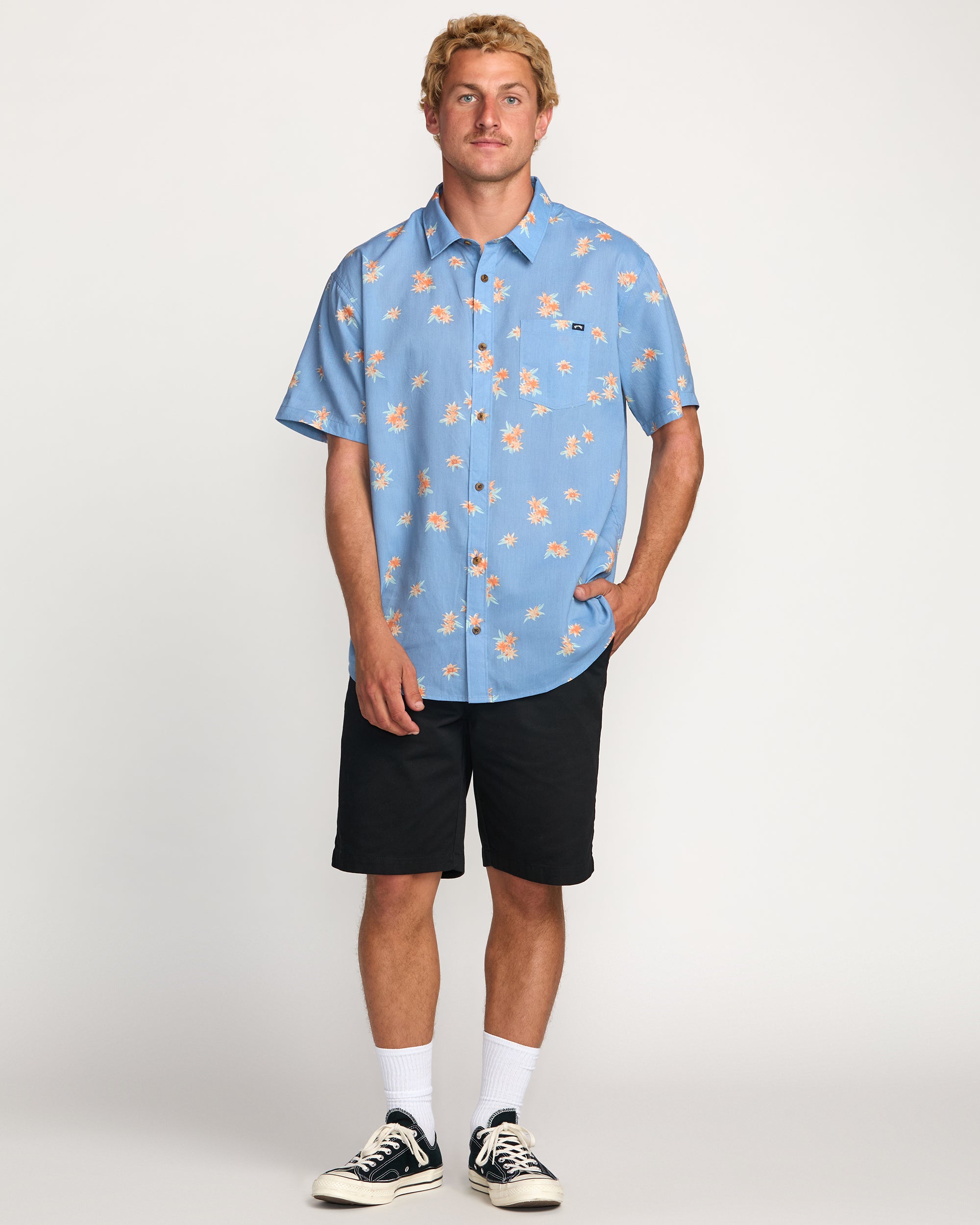 Sundays Mini Short Sleeve Shirt - Carolina Blue - Image 3