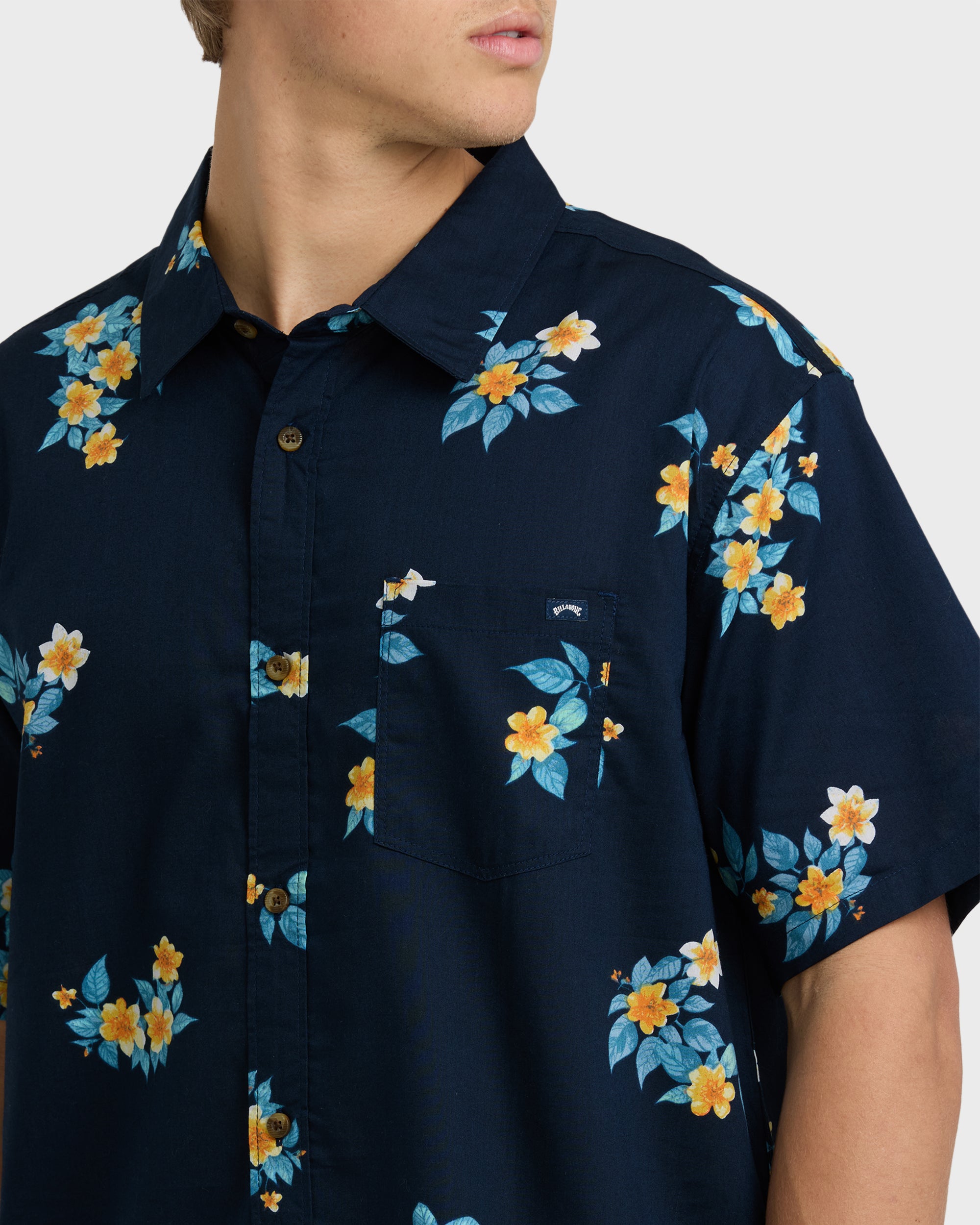 Sundays Mini Short Sleeve Shirt - Navy - Image 4