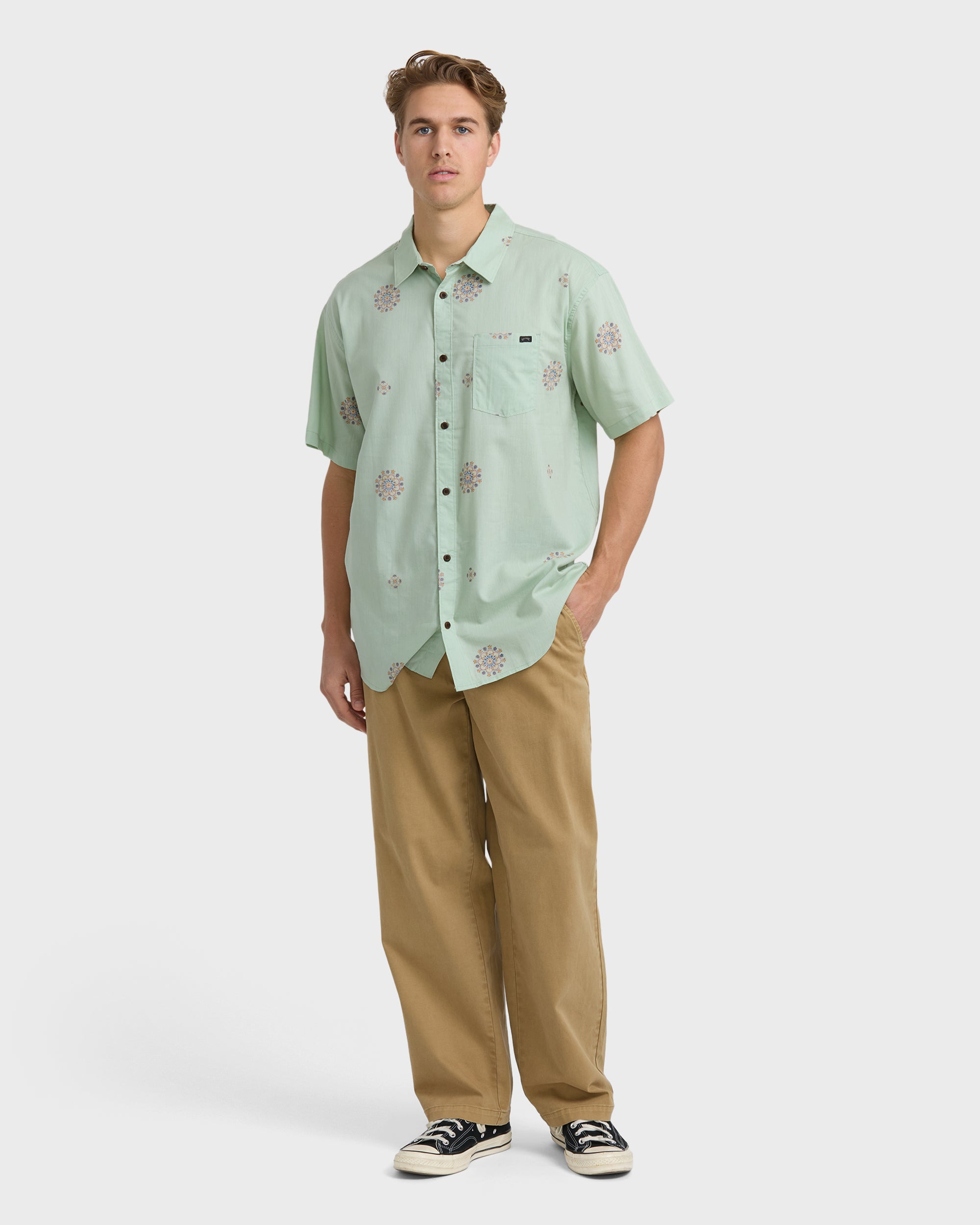 Sundays Mini Short Sleeve Shirt - Seafoam - Image 2