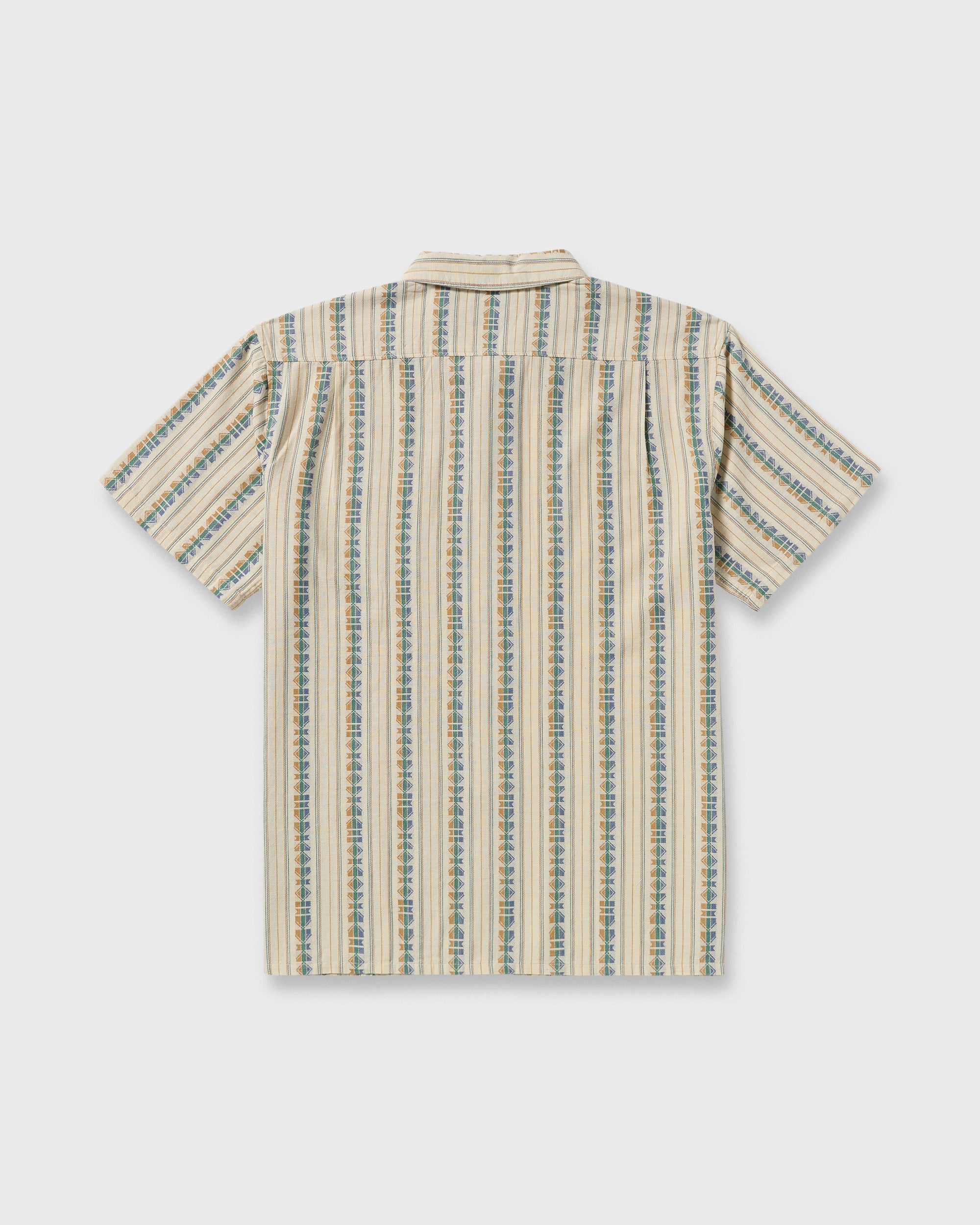 Sundays Jacquard Short Sleeve Shirt - Cream - Image 8
