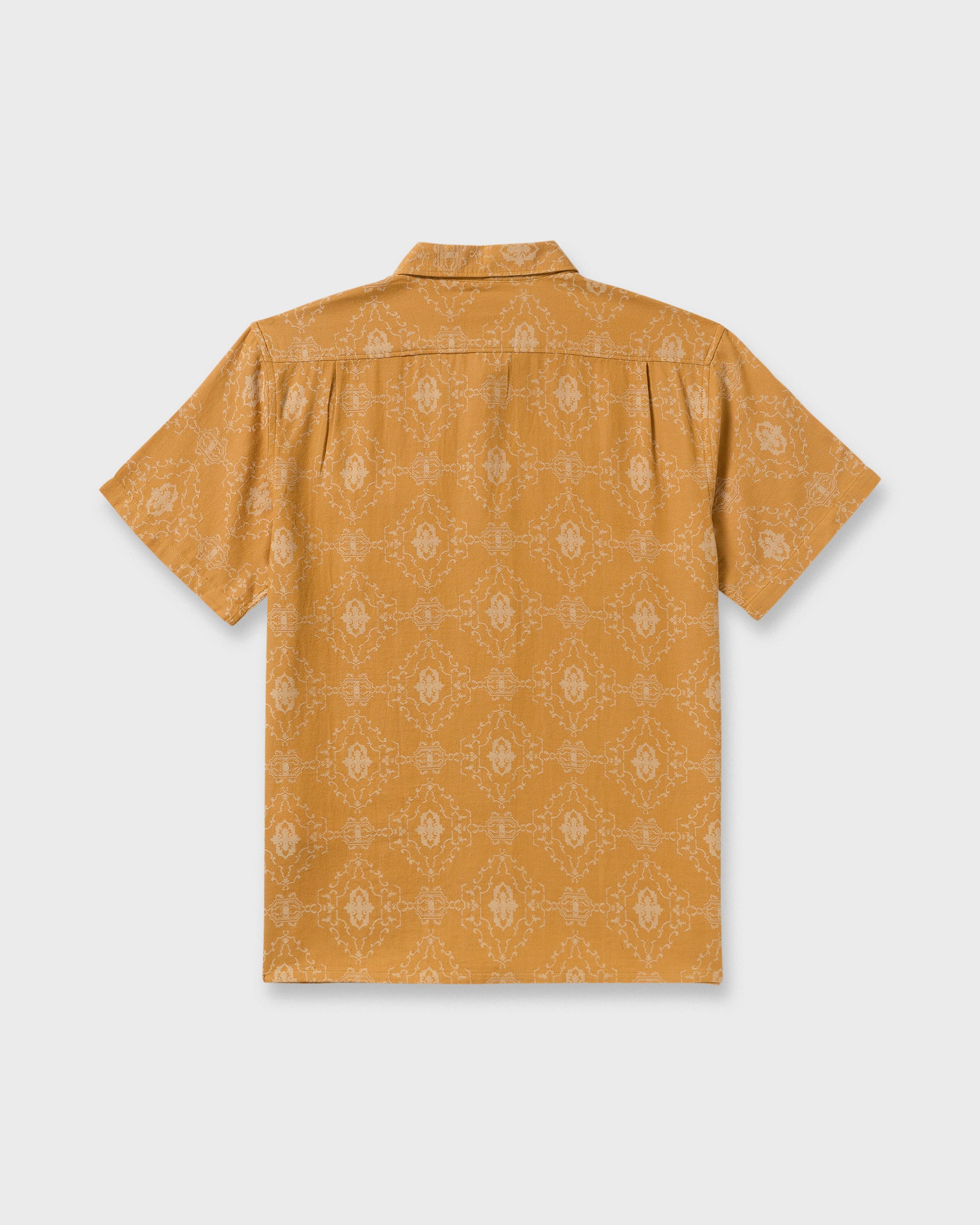 Sundays Jacquard Short Sleeve Shirt - Golden Haze - Image 8