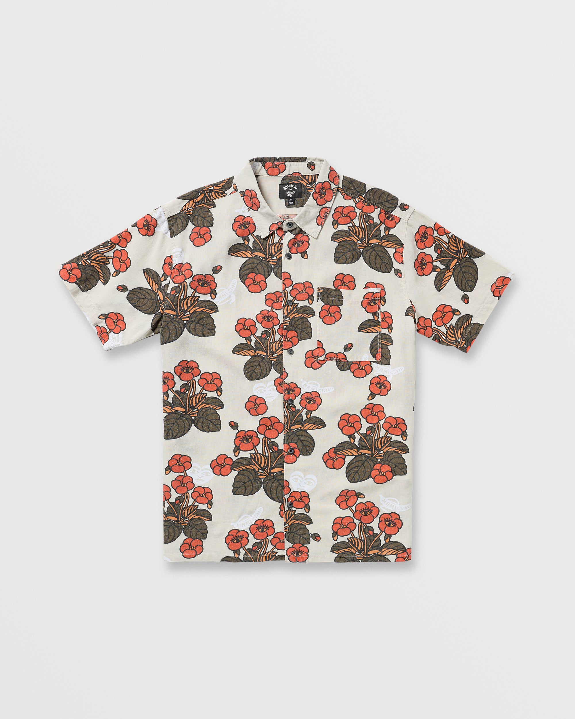 Billabong x Mami Wata Icons Short Sleeve Shirt - Stone - Image 5