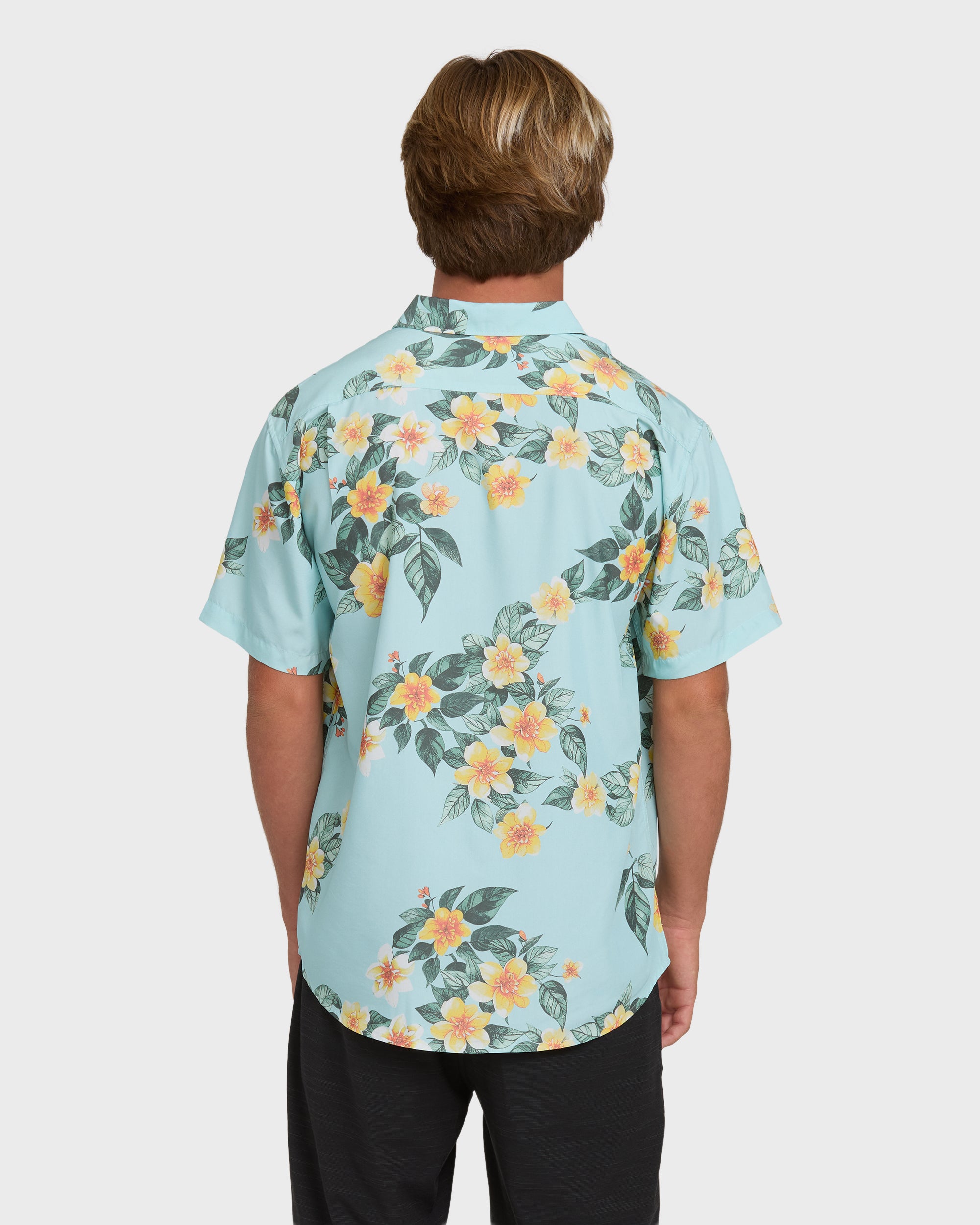 Sundays Lounge Short Sleeve Shirt - Dusty Blue - Image 2