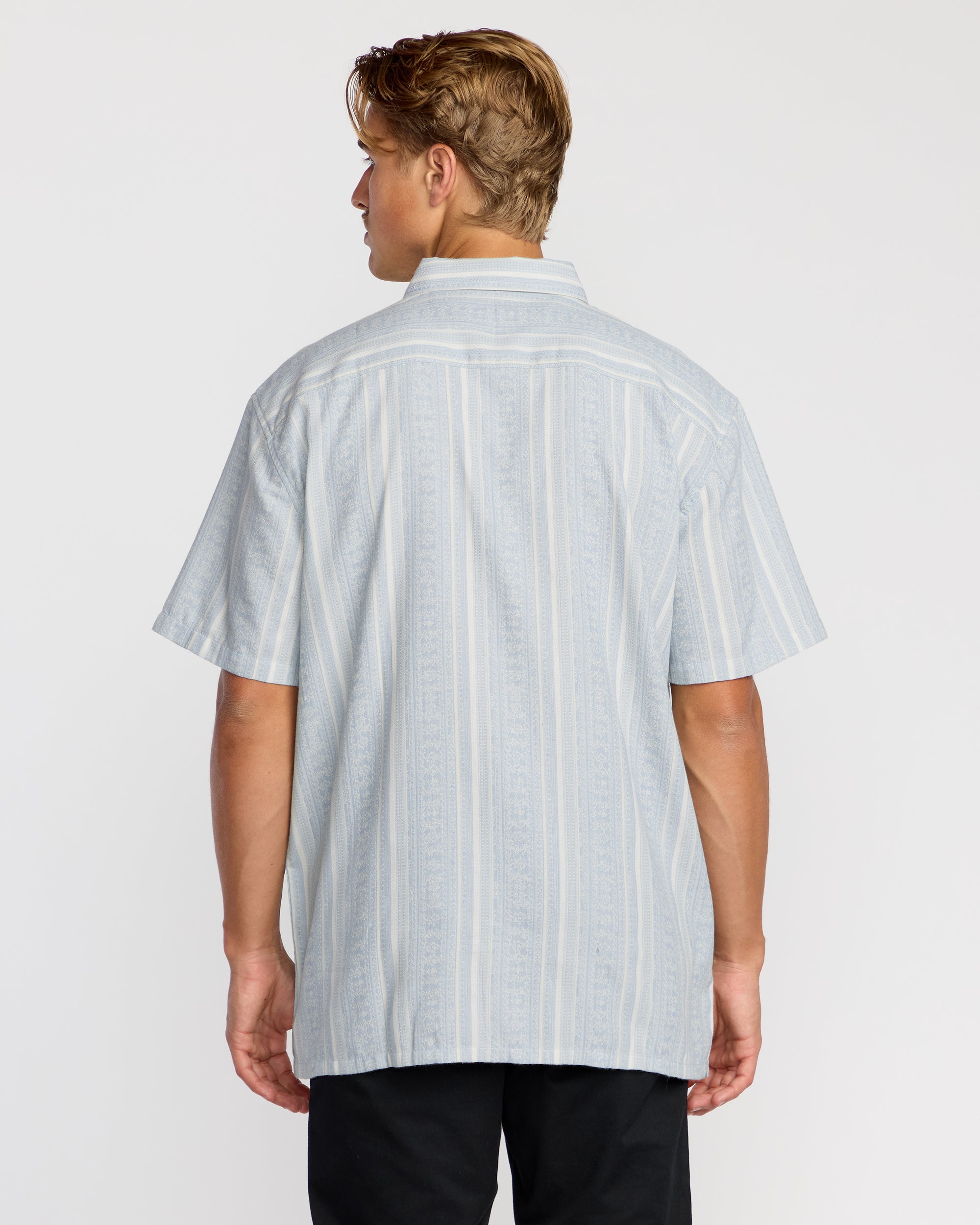 Sunshines Garage Short Sleeve Shirt - Stone Blue - Image 3