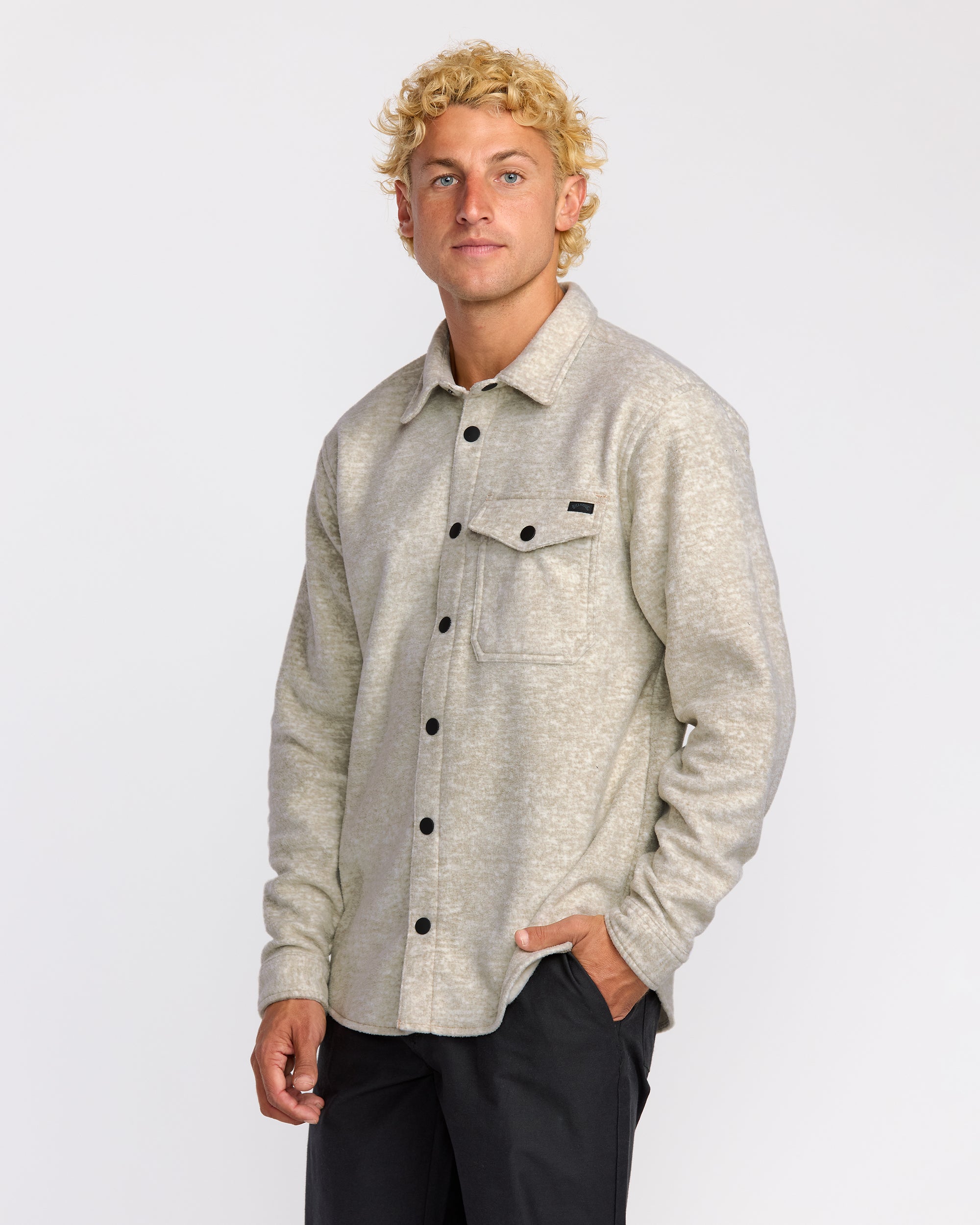 Furnace Long Sleeve Flannel Shirt - Gravel - Image 5
