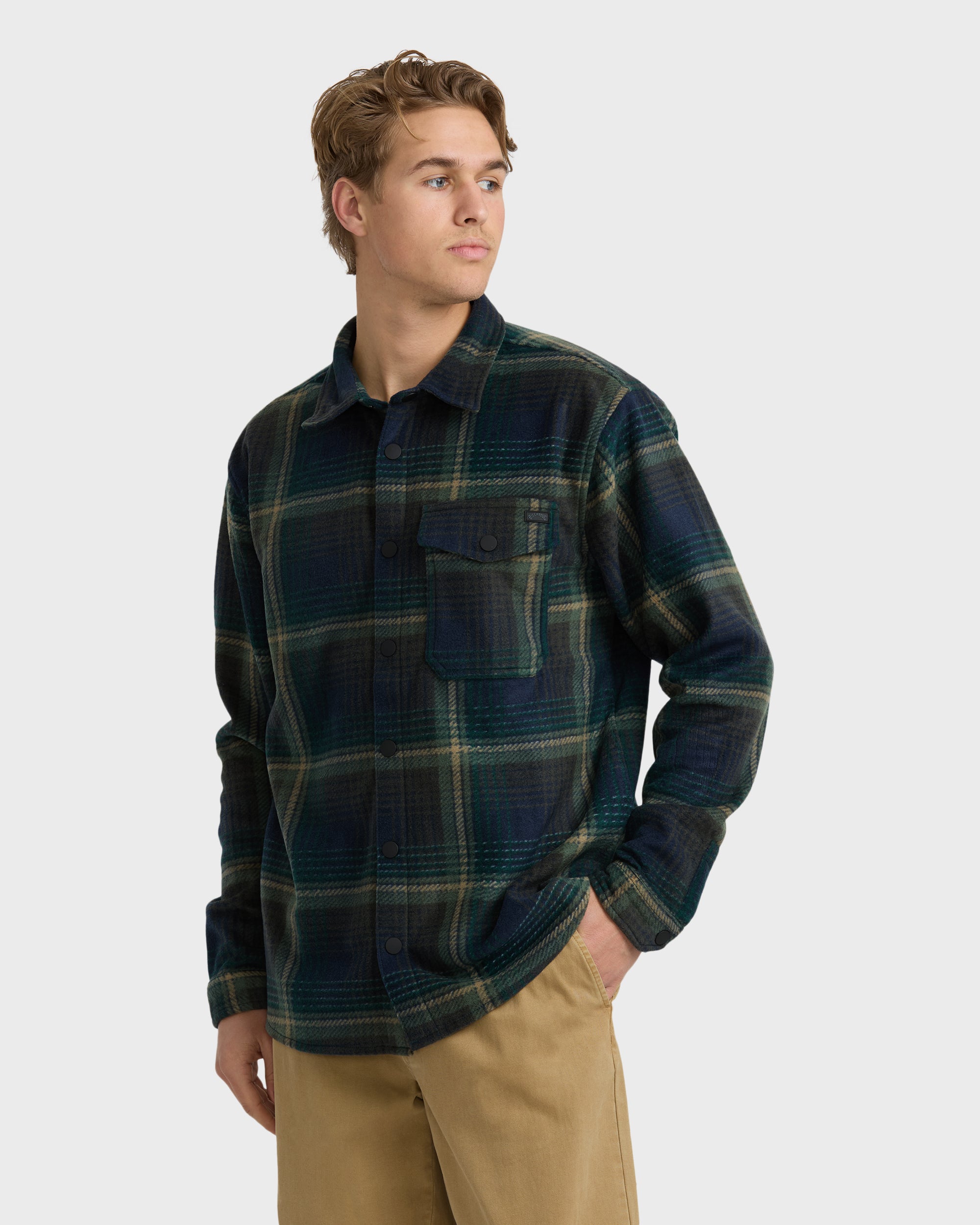 Furnace Long Sleeve Flannel Shirt - Midnight - Image 3
