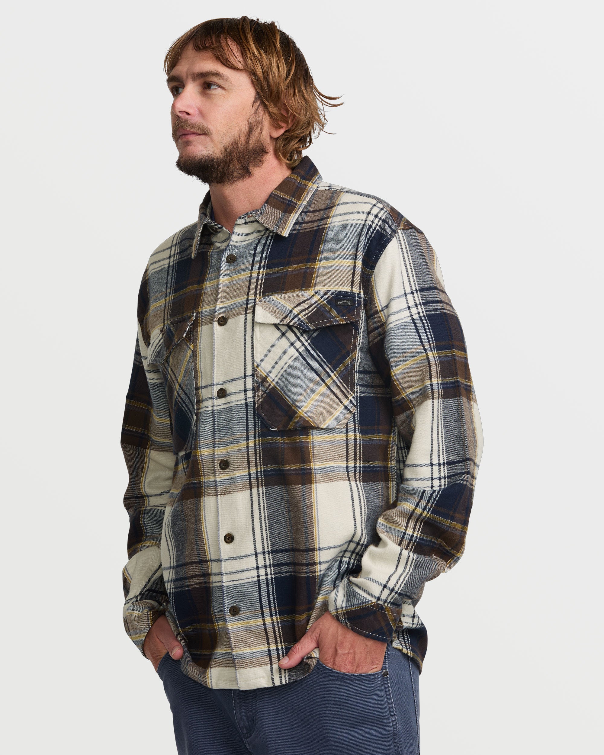 Bad Dog Flannel Shirt - Silver - Image 2