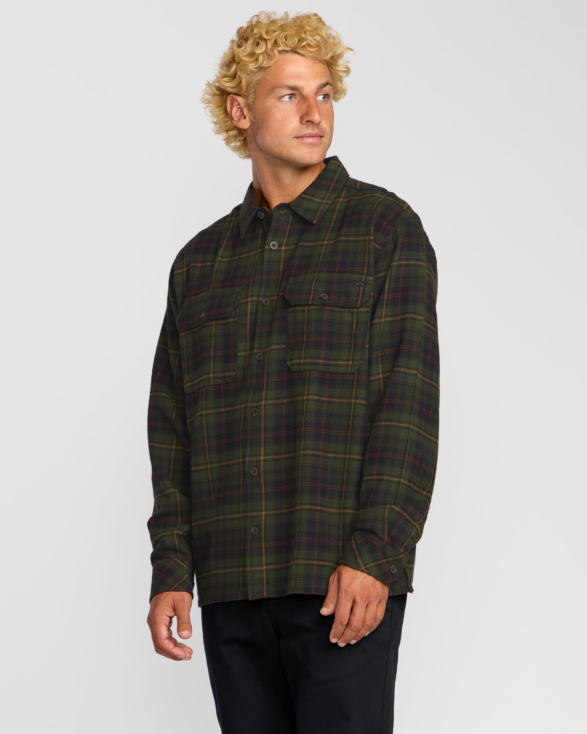 Offshore Flannel Shirt - Black - Image 4
