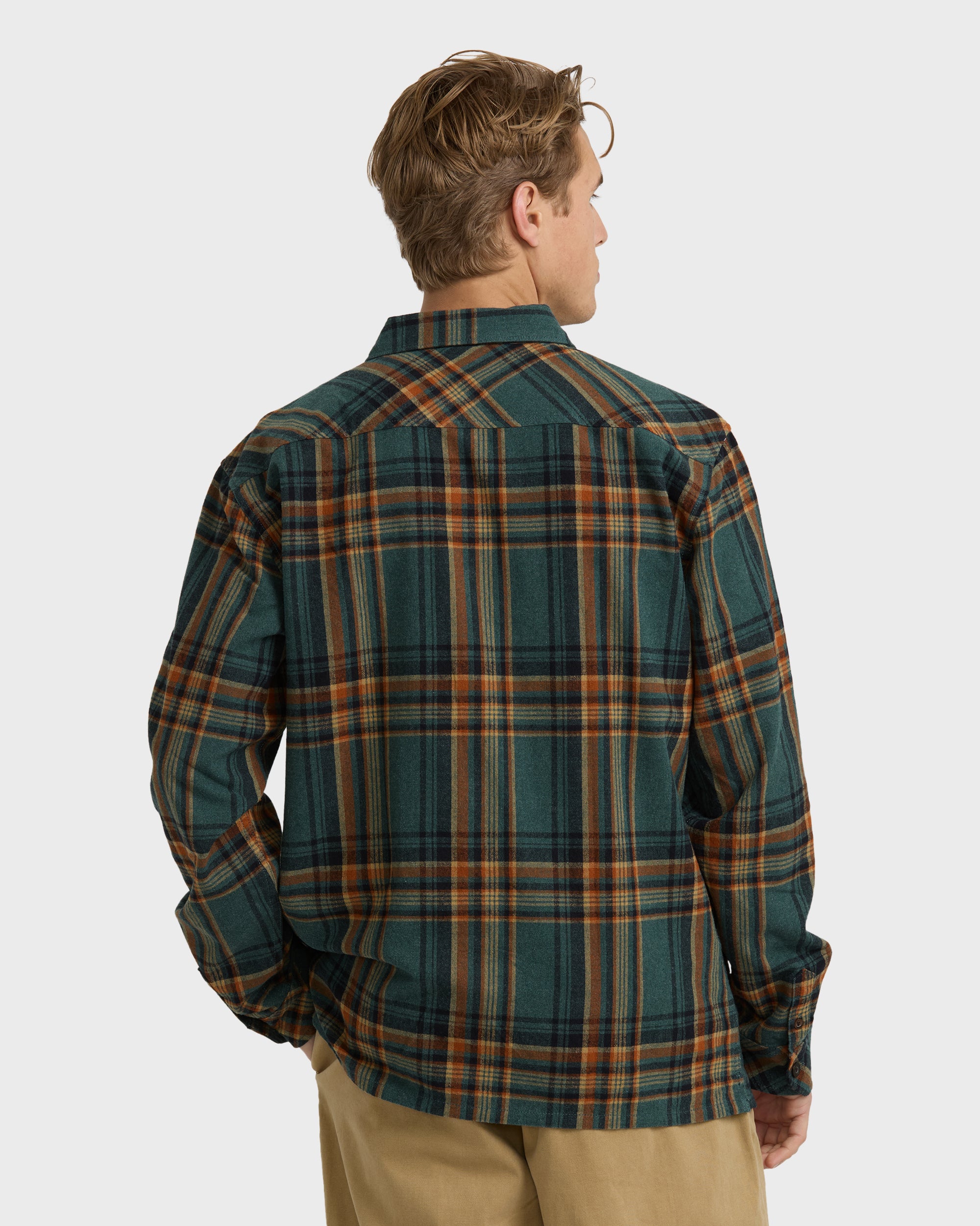Offshore Flannel Shirt - Forest - Image 6