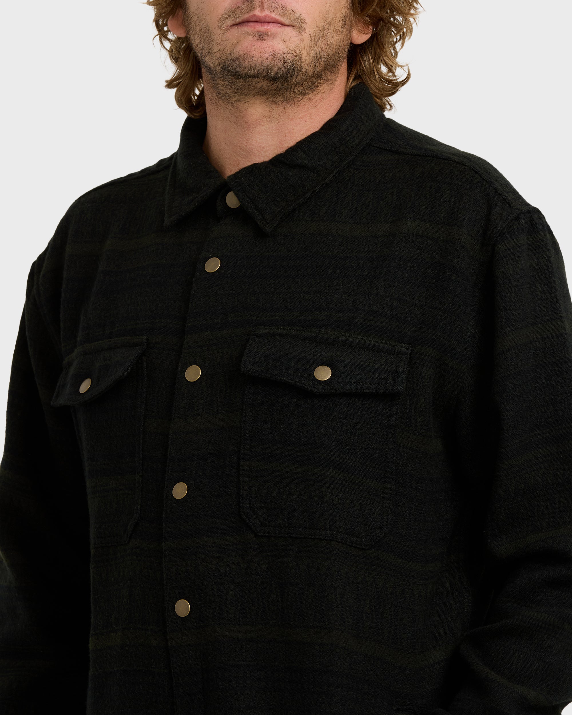 Lodge Long Sleeve Shirt - Dark Military - Image 5