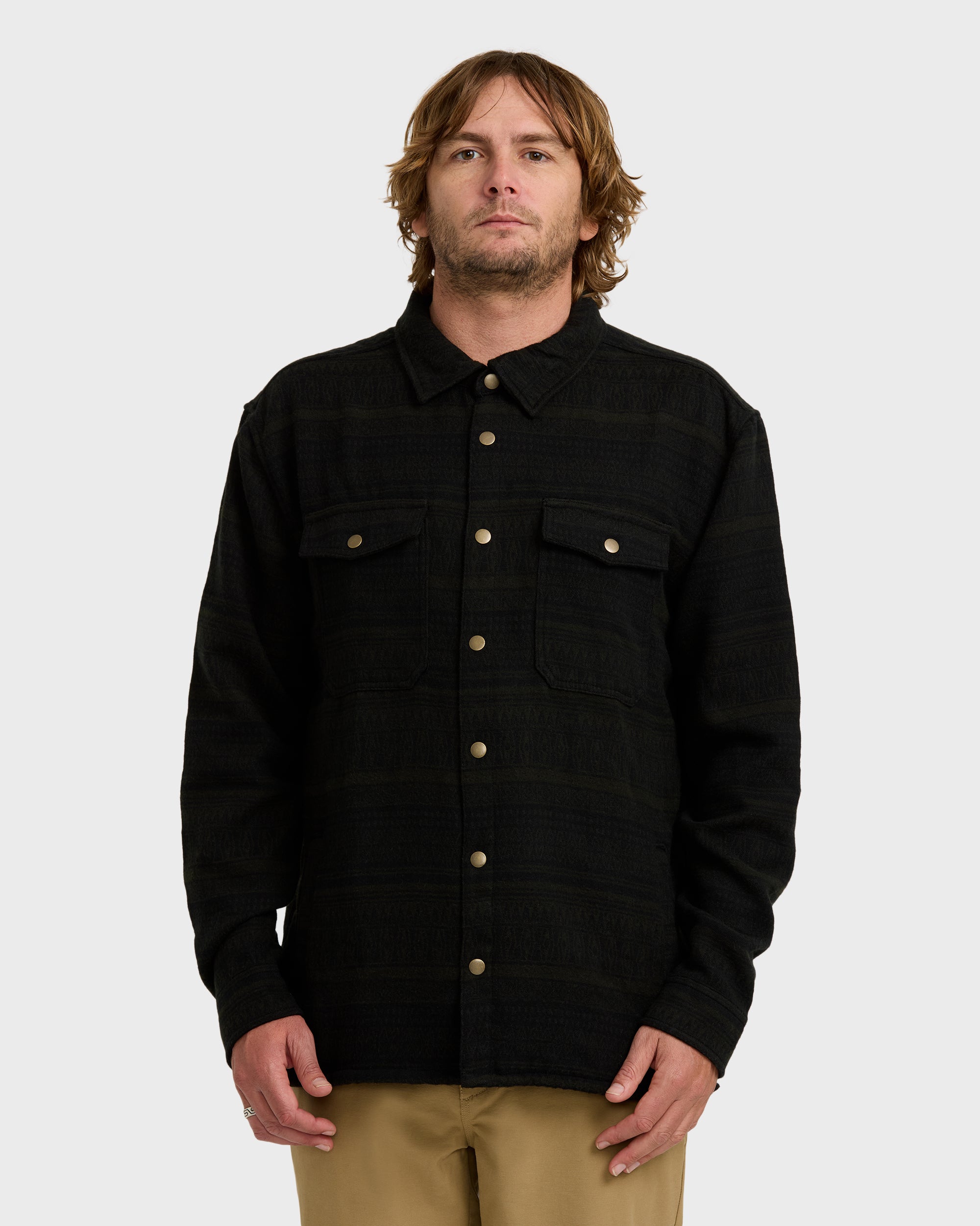 Lodge Long Sleeve Shirt - Dark Military