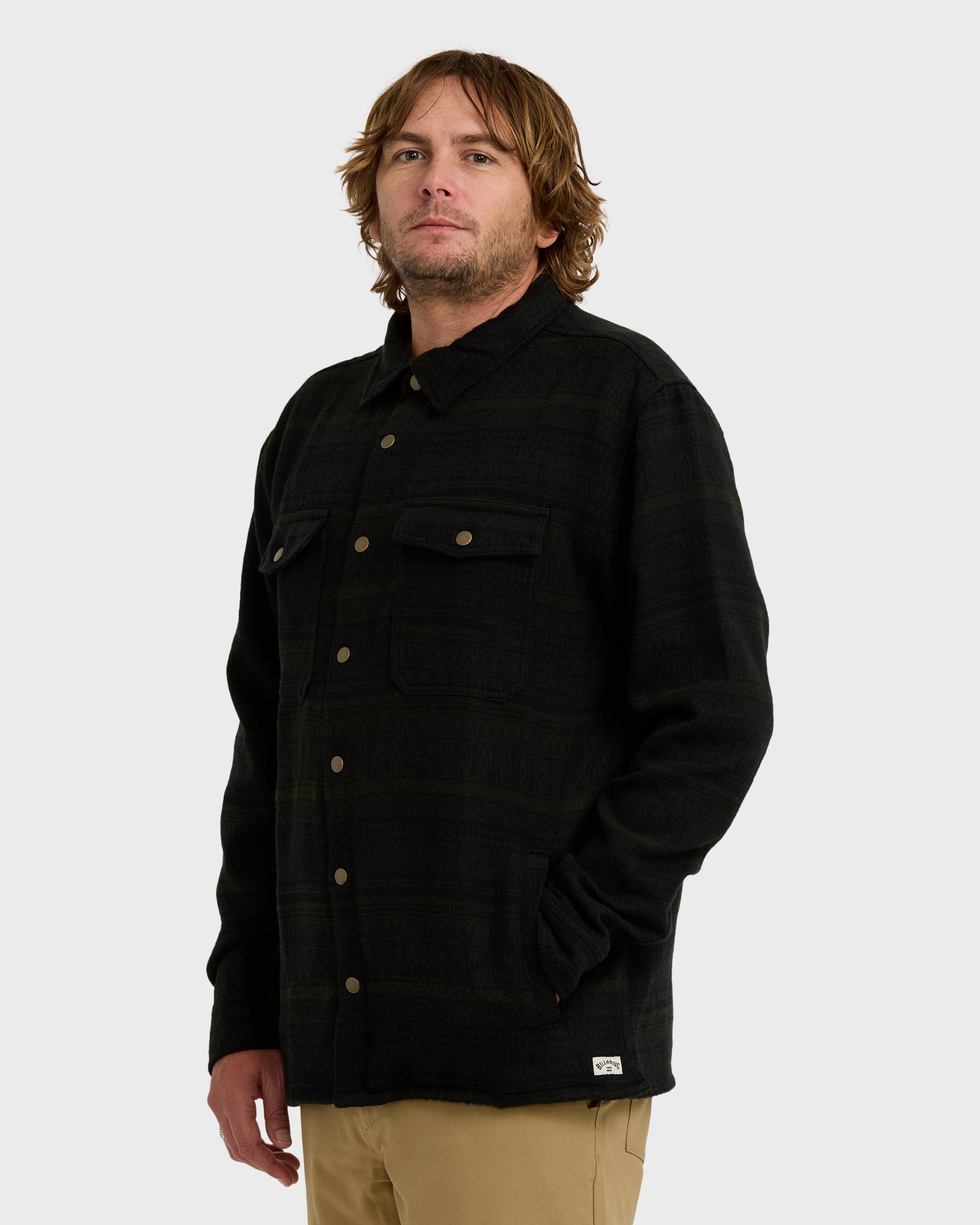 Lodge Long Sleeve Shirt - Dark Military - Image 3