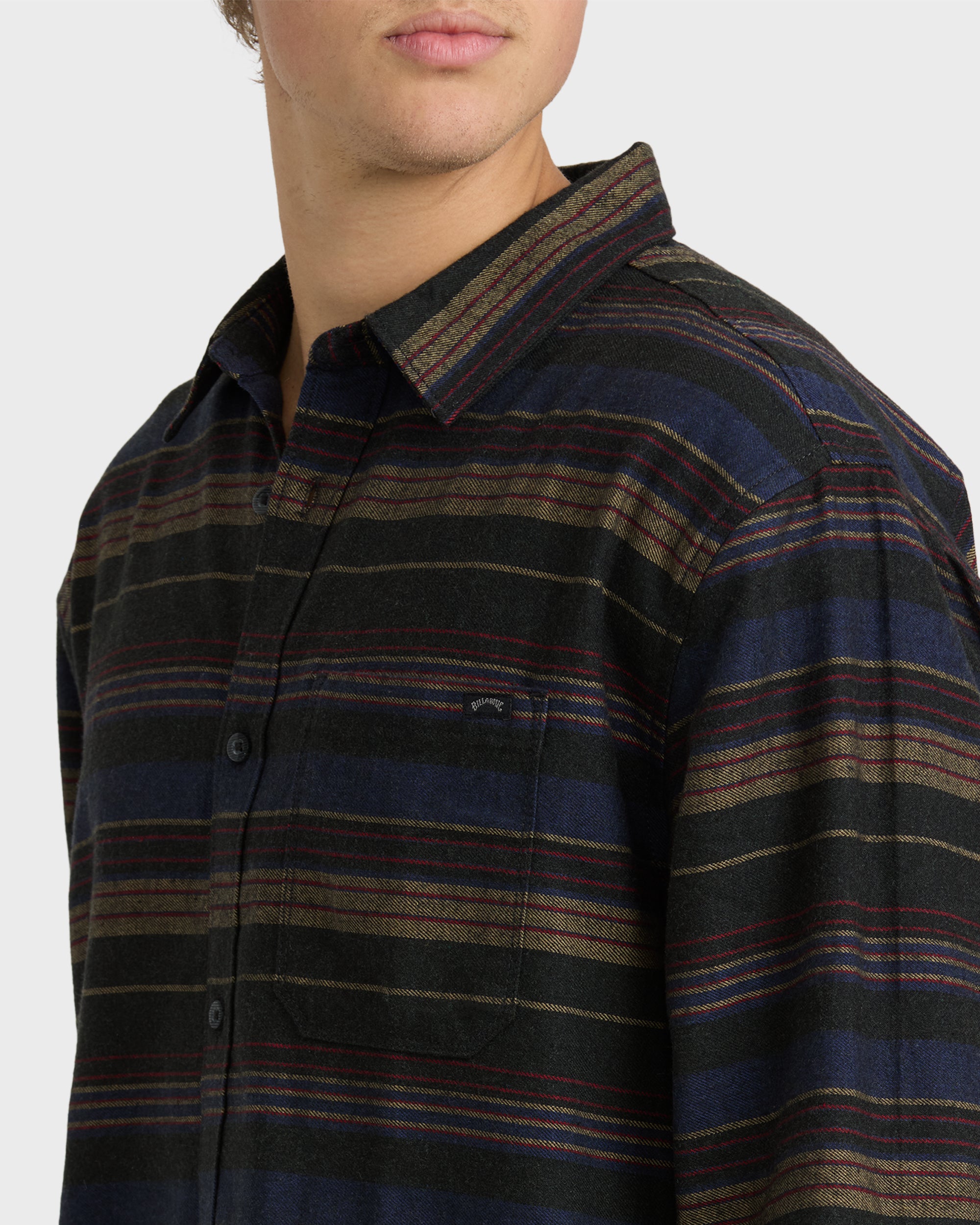 Coastline Long Sleeve Flannel Shirt - Stealth - Image 5