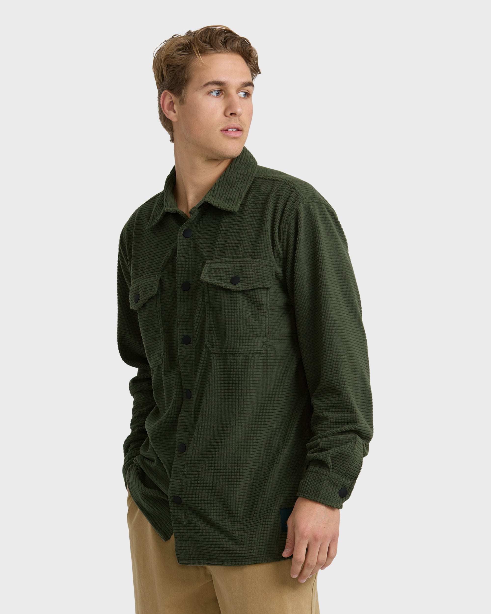 Ridge Flannel Shirt - Fatigue - Image 3
