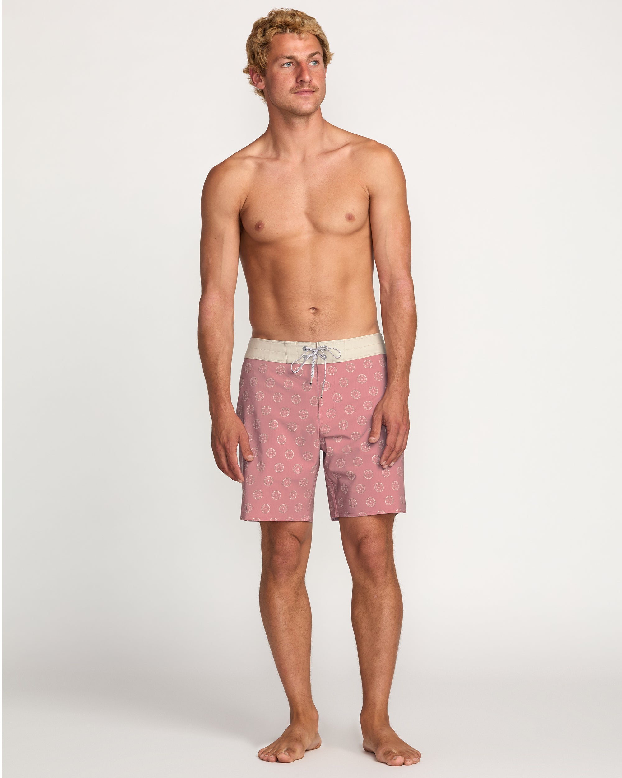 Good Times Pro Performance 18 Boardshorts - Dusty Rose - Image 6