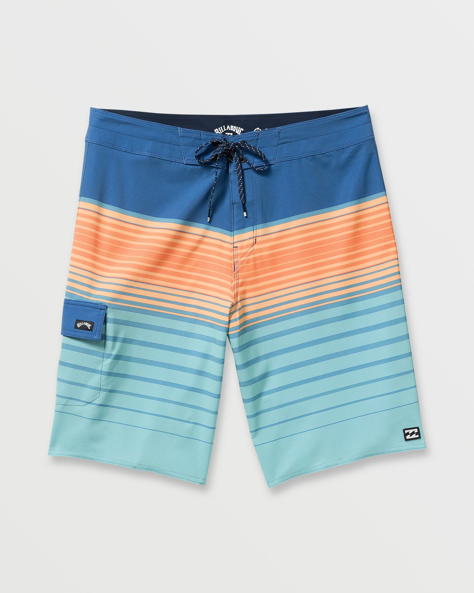 All Day Stripe Pro Performance 20 Boardshorts - Deep Blue - Image 4