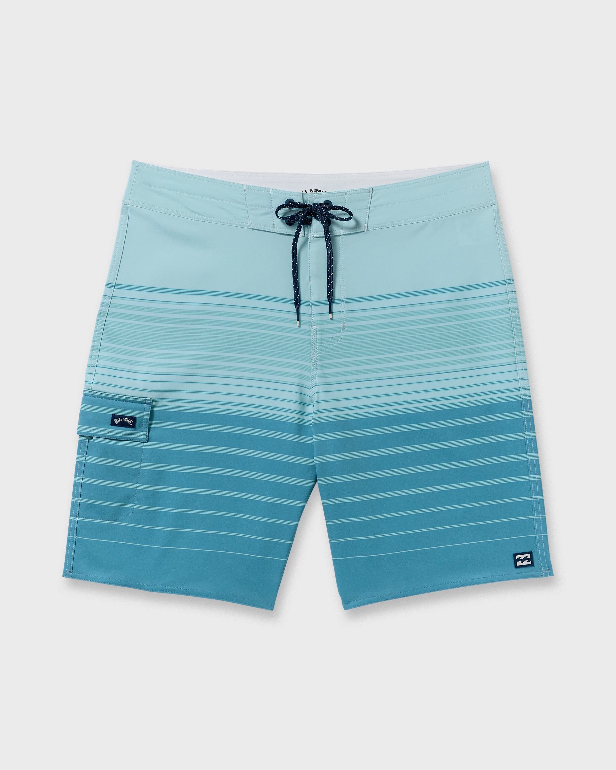 All Day Stripe Pro Performance 20 Boardshorts - Dusty Blue - Image 7