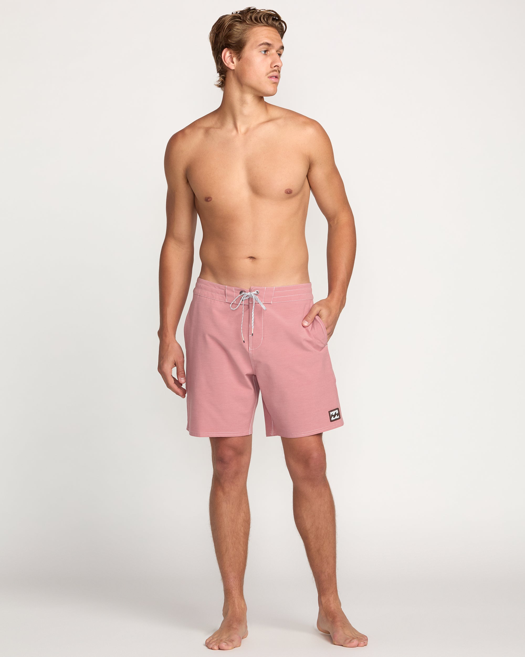 Every Other Day Lo Tide 18 Boardshorts - Dusty Rose - Image 6