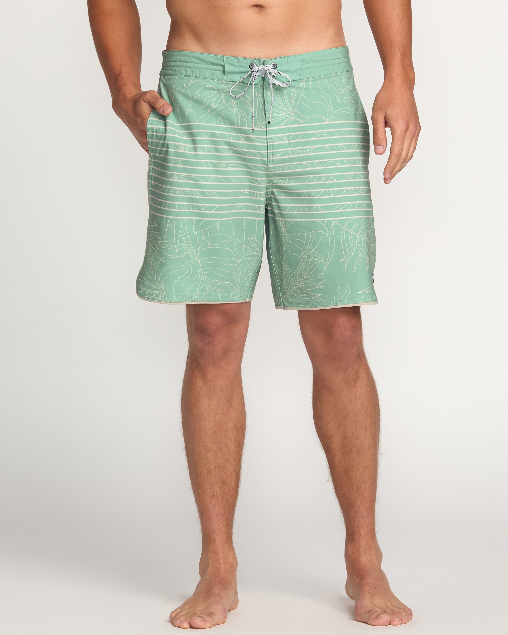 73 Lo Tide 18 Boardshorts - Mist Green