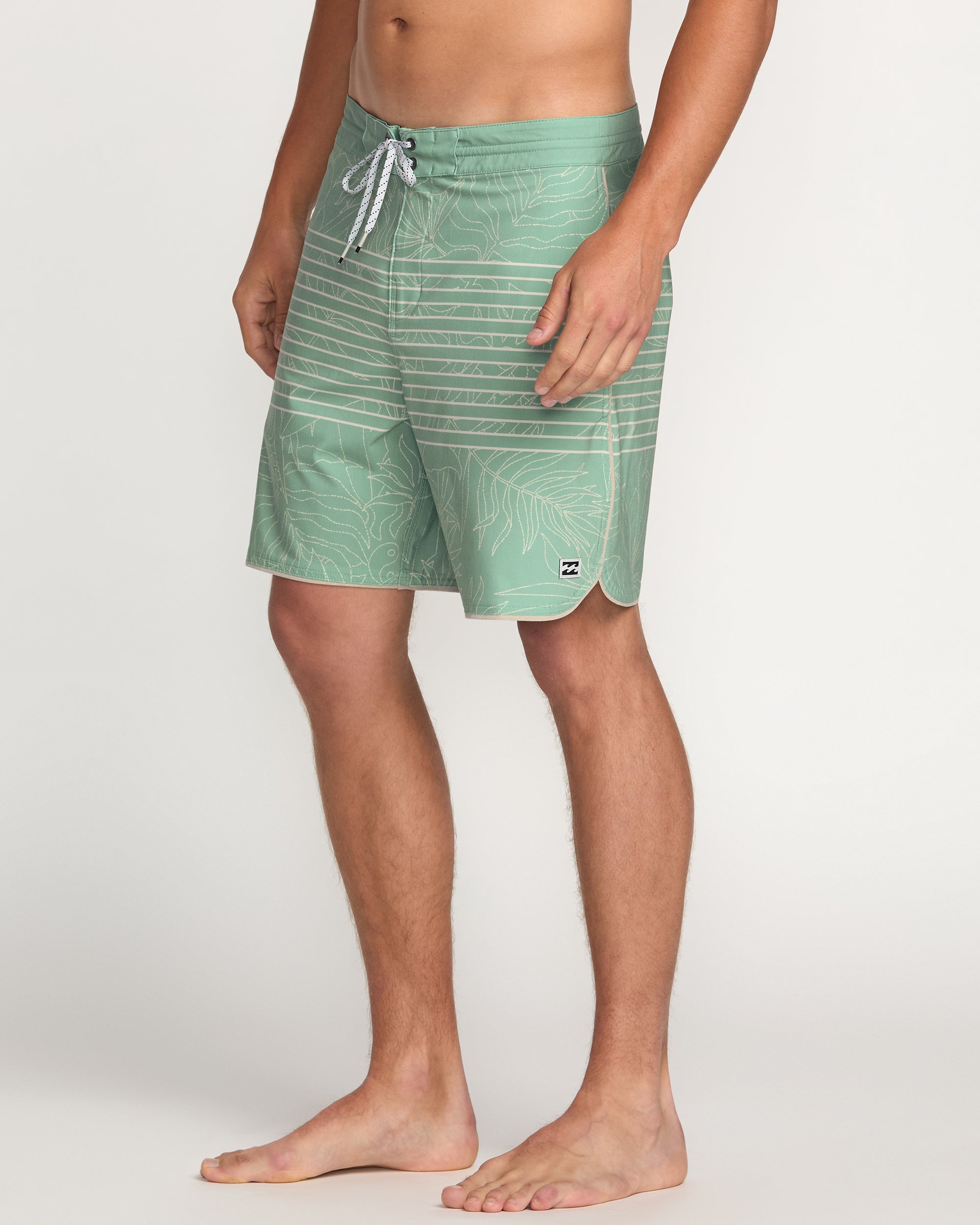 73 Lo Tide 18 Boardshorts - Mist Green - Image 7