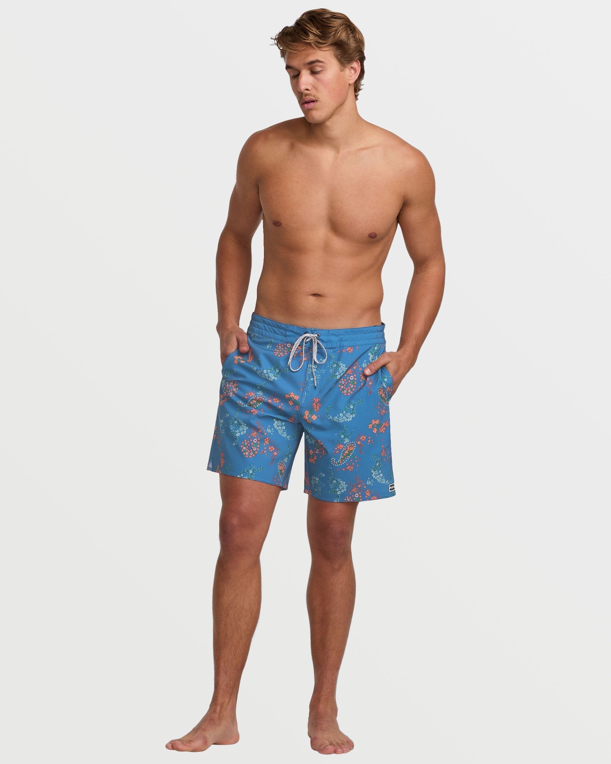 Good Times Lo Tide 18 Boardshorts - Bay Blue - Image 8