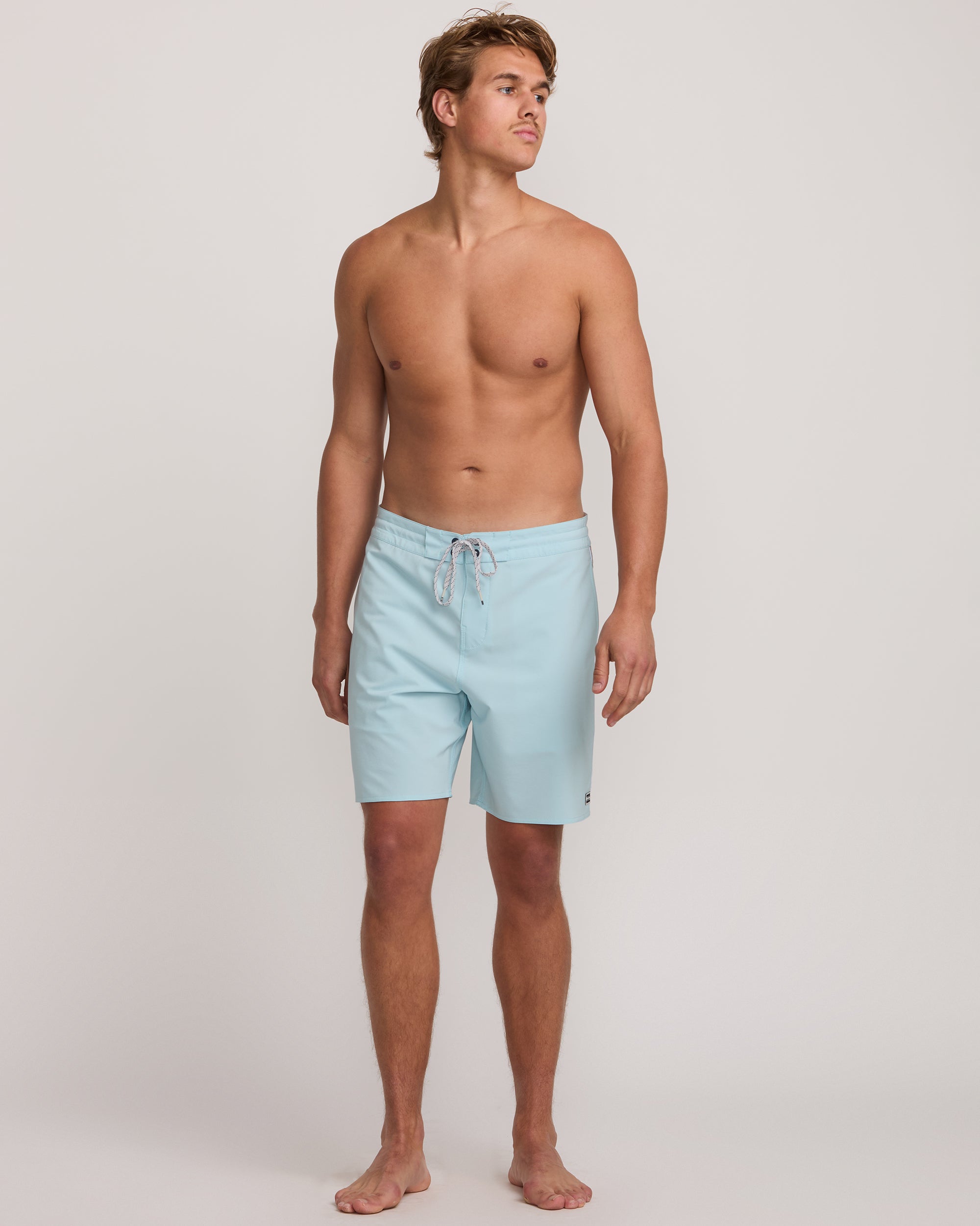 Wategos Lo Tide 19 Boardshorts - Dusty Blue - Image 6