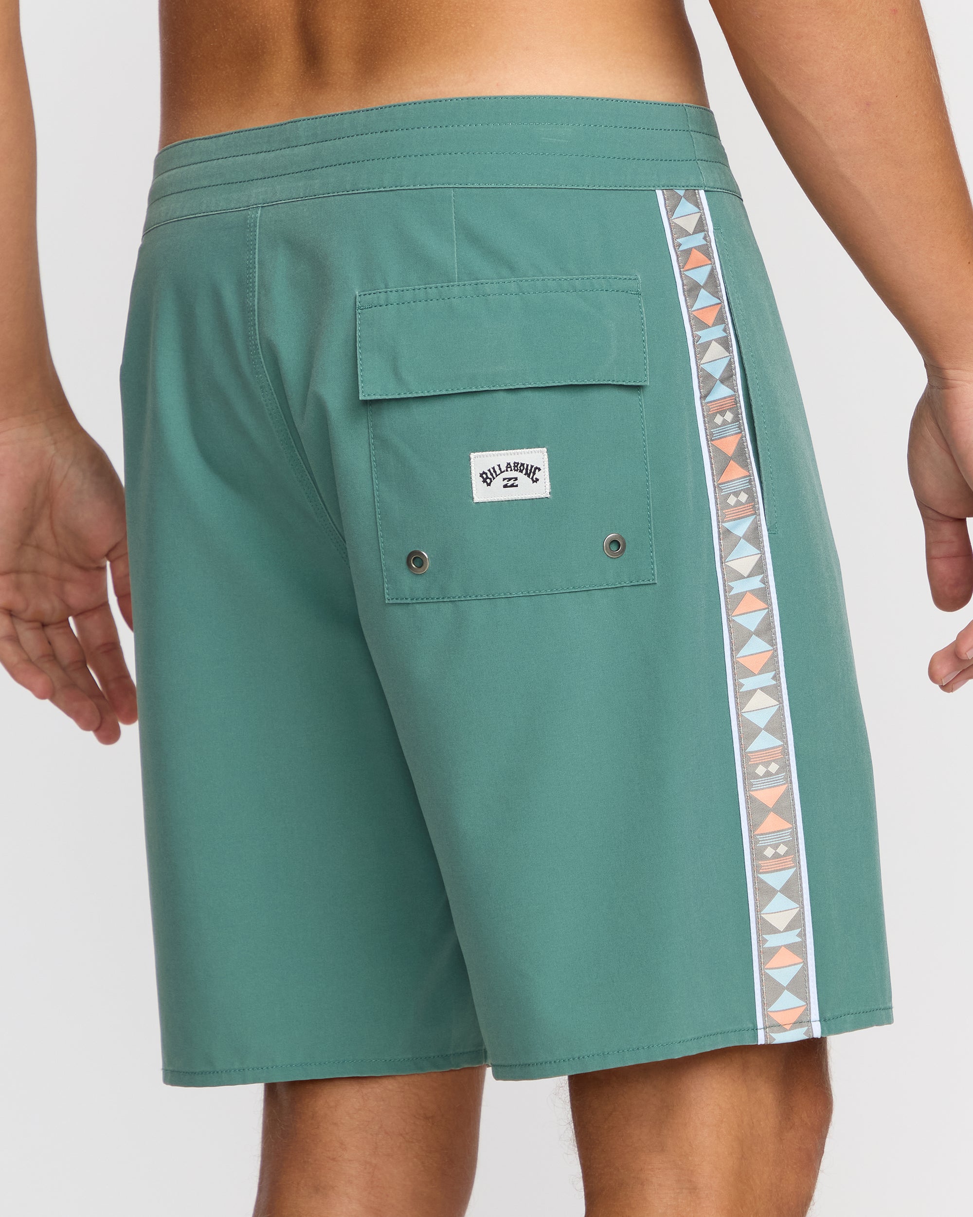 Wategos Lo Tide 19 Boardshorts - Sage Green - Image 6