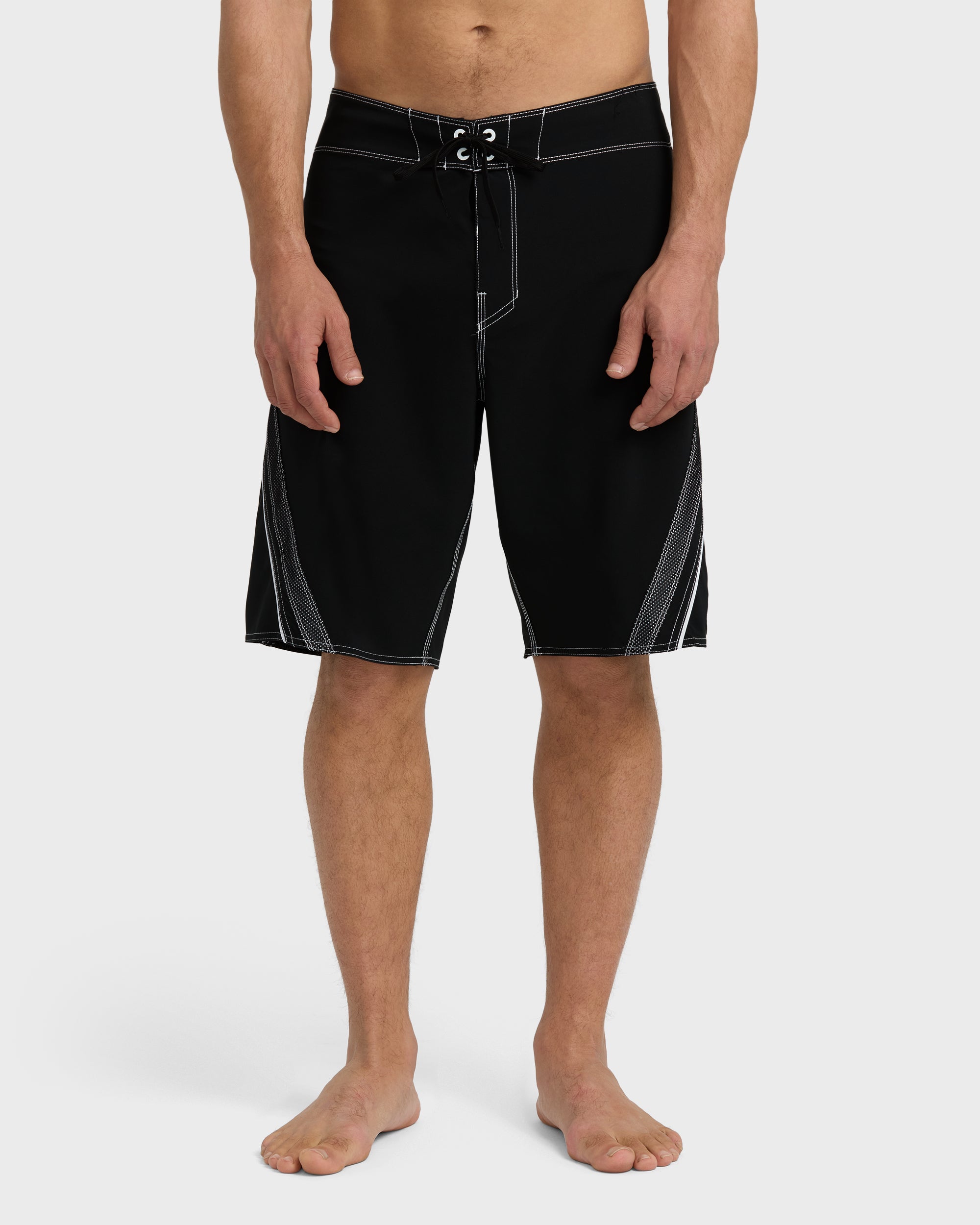 Fluid 2K Pro Performance 21 Boardshorts - Black White