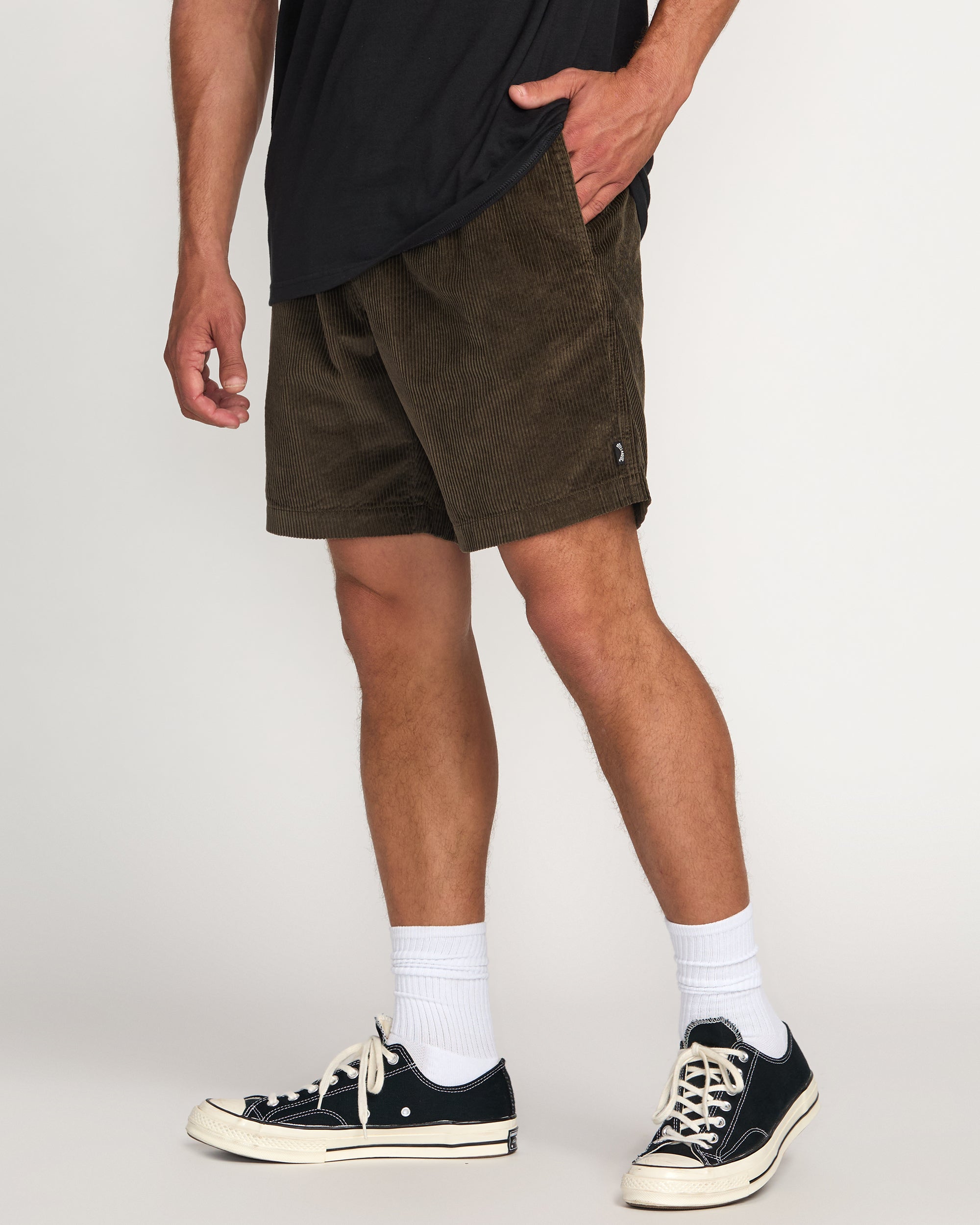 Larry Laybacks 19 Cord Shorts - Brown - Image 6
