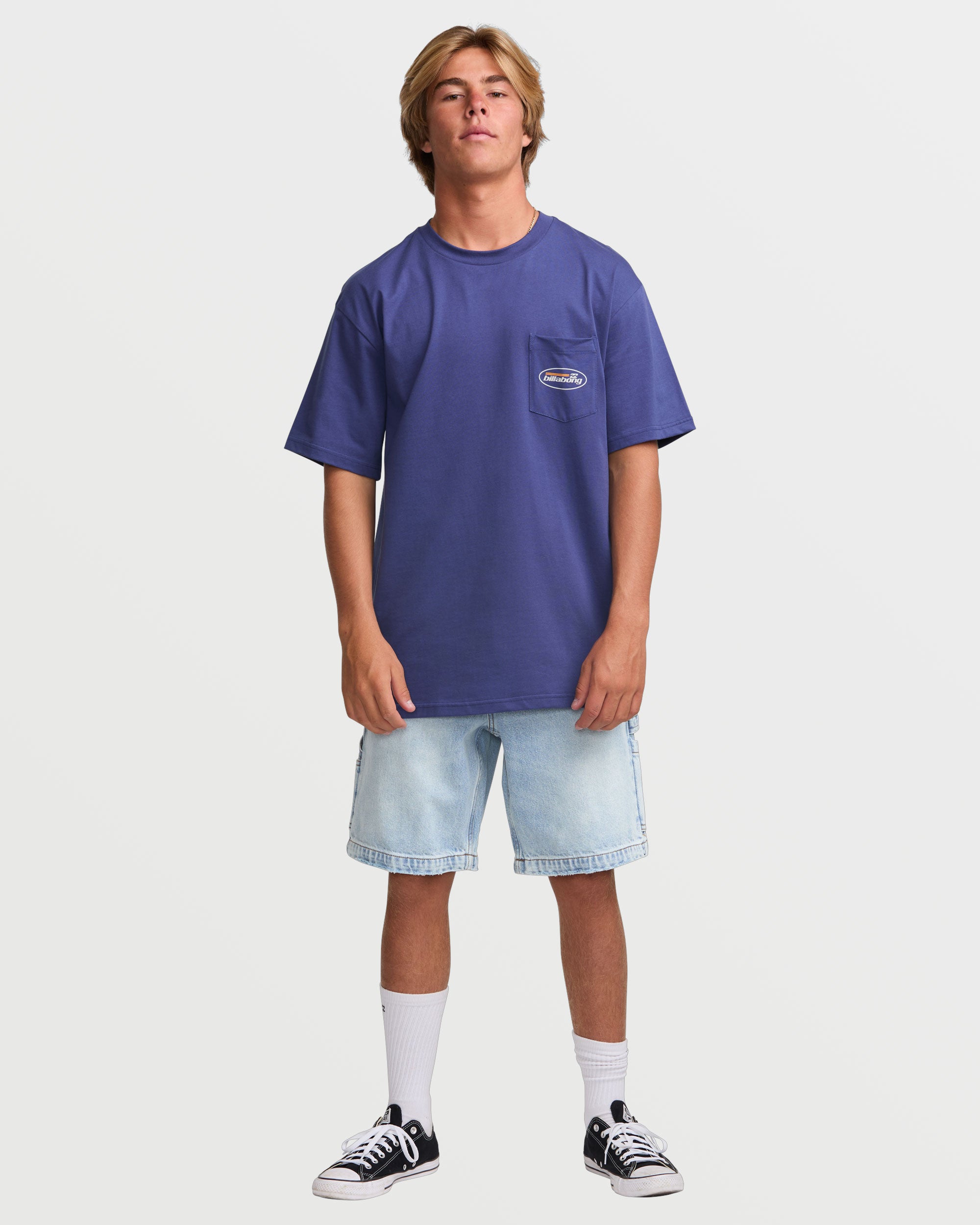 Bad Dog 21 Shorts - Bleached Aqua - Image 6